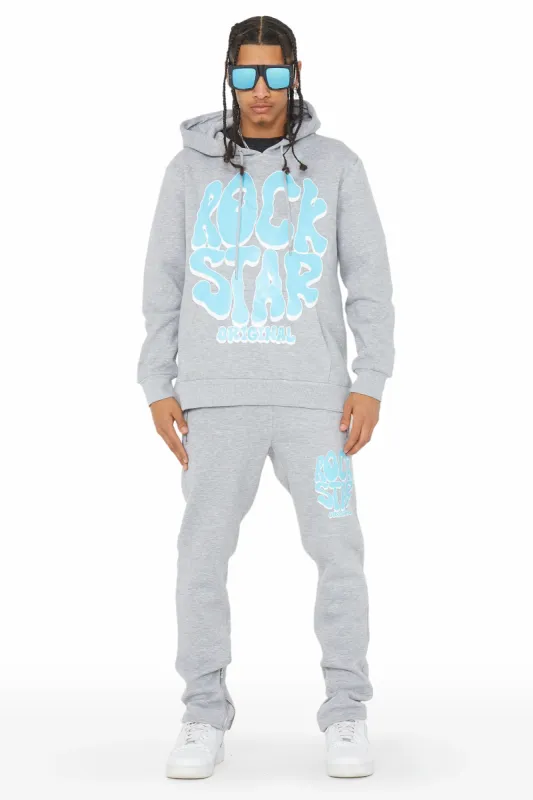 Warblen Grey/Blue Slim Fit Track Set sold by Rockstar Original