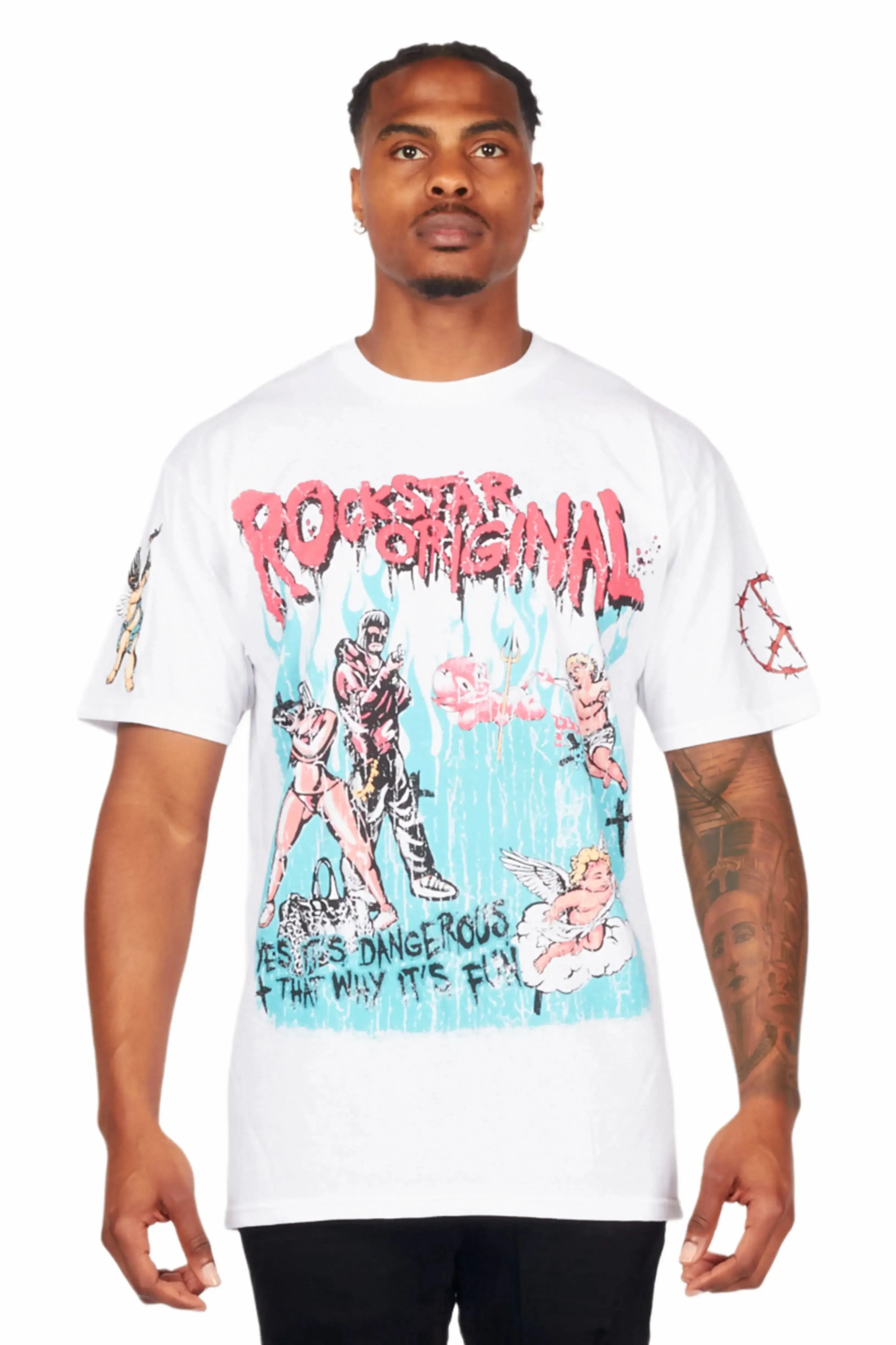 Little Lord White Graphic T-Shirt sold by Rockstar Original product image thumbnail 2
