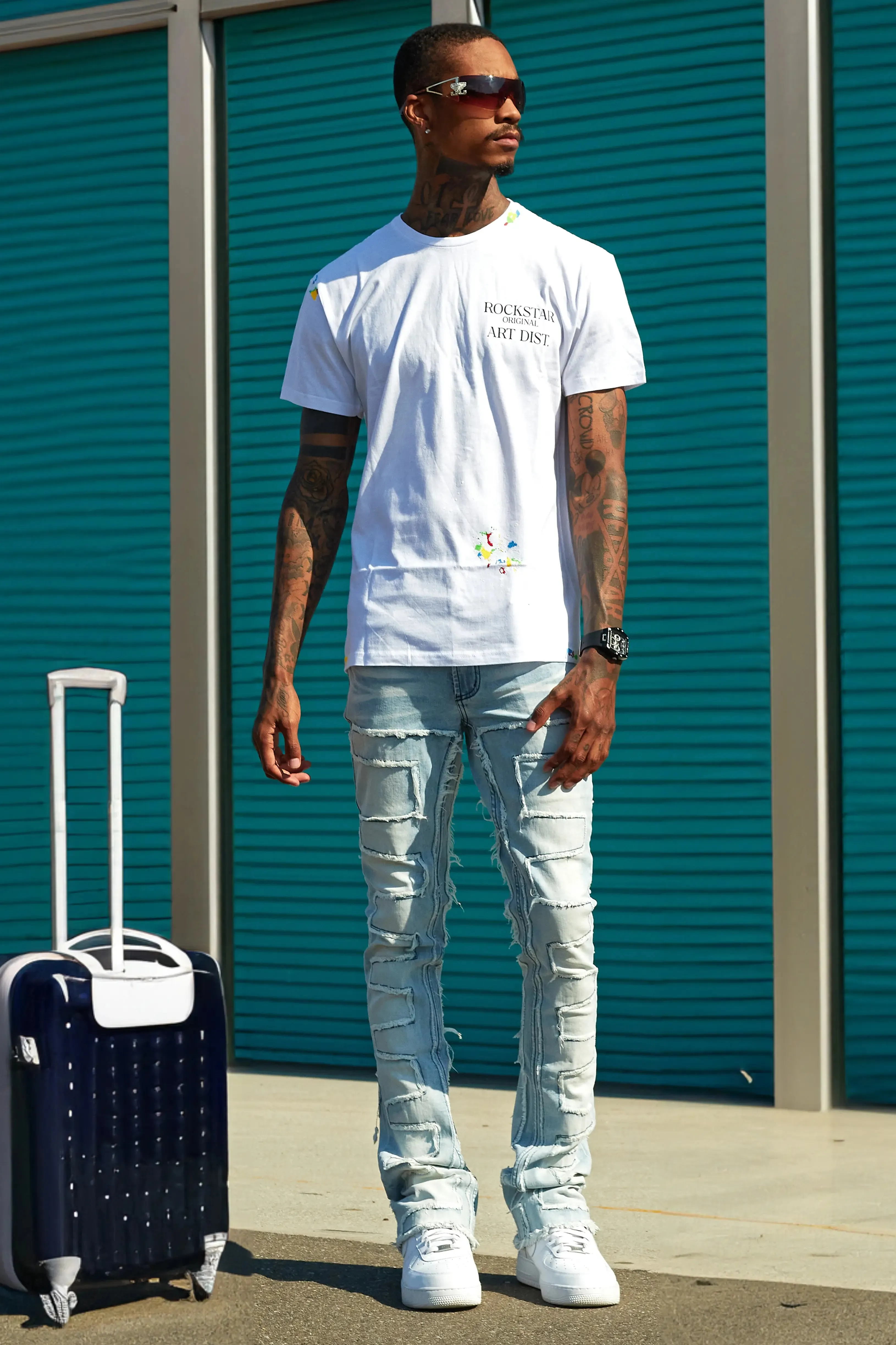 Palmer White Graphic T-Shirt sold by Rockstar Original product image thumbnail 3