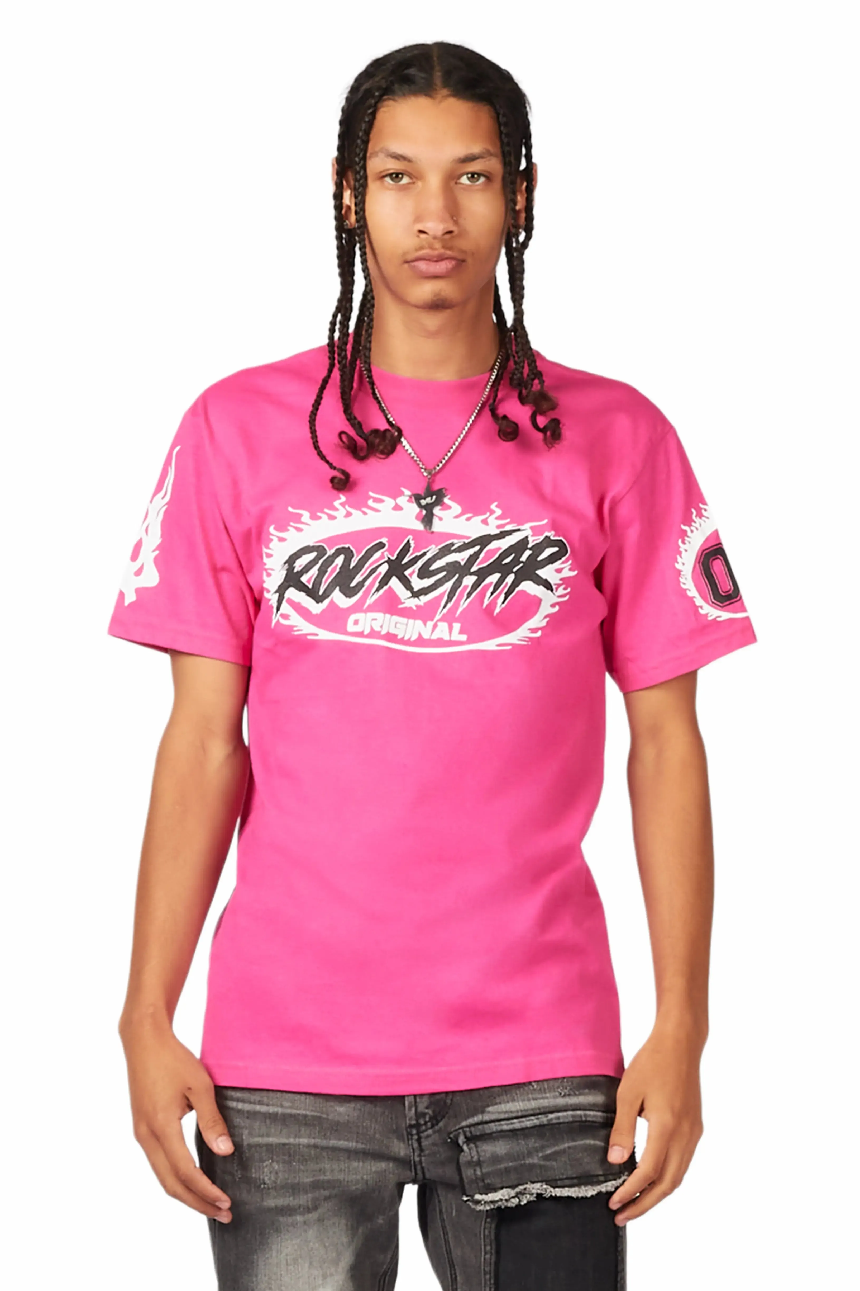 Draven Fuchsia Graphic T-Shirt sold by Rockstar Original product image thumbnail 2