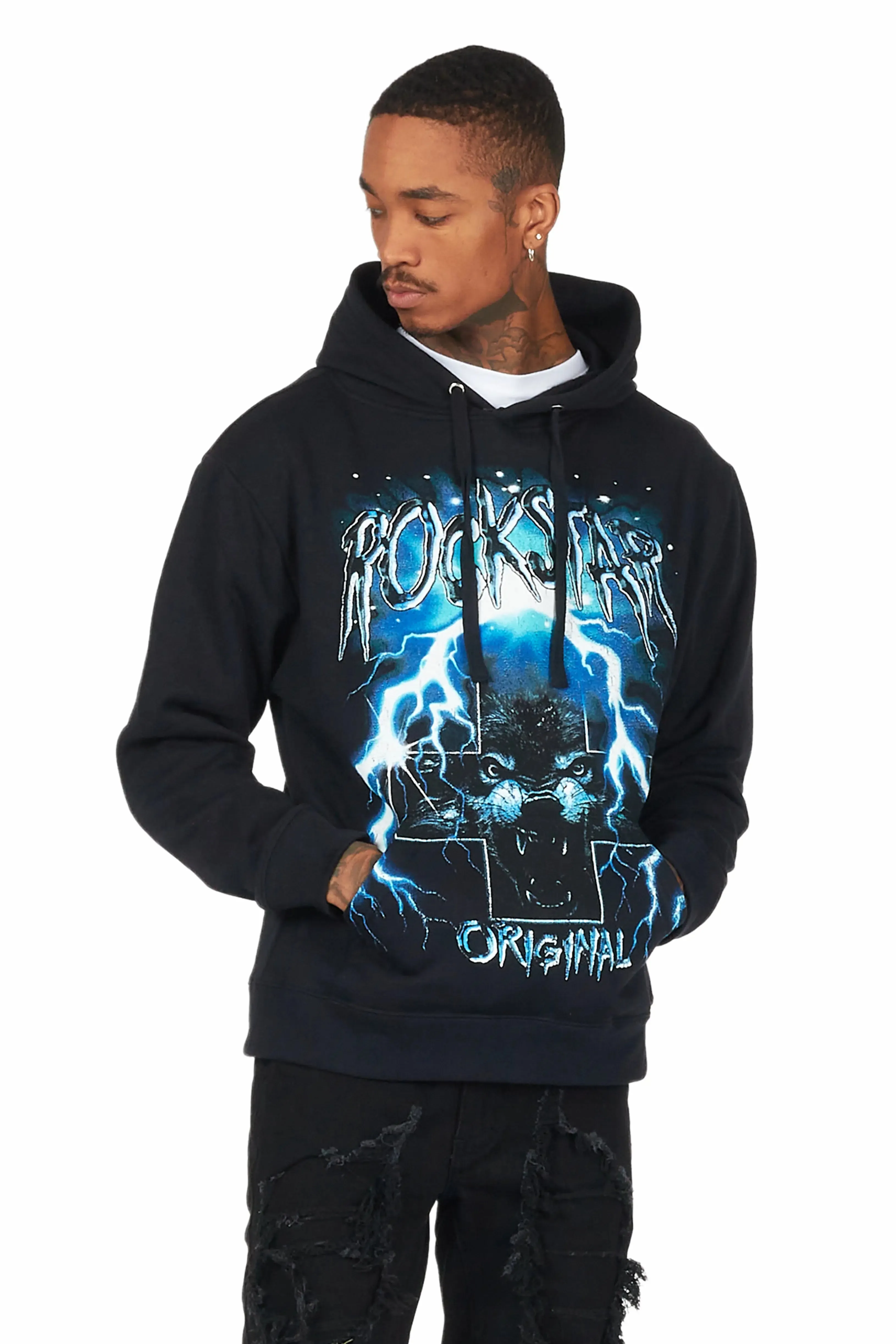 Bolk Black Graphic Hoodie sold by Rockstar Original product image thumbnail 5
