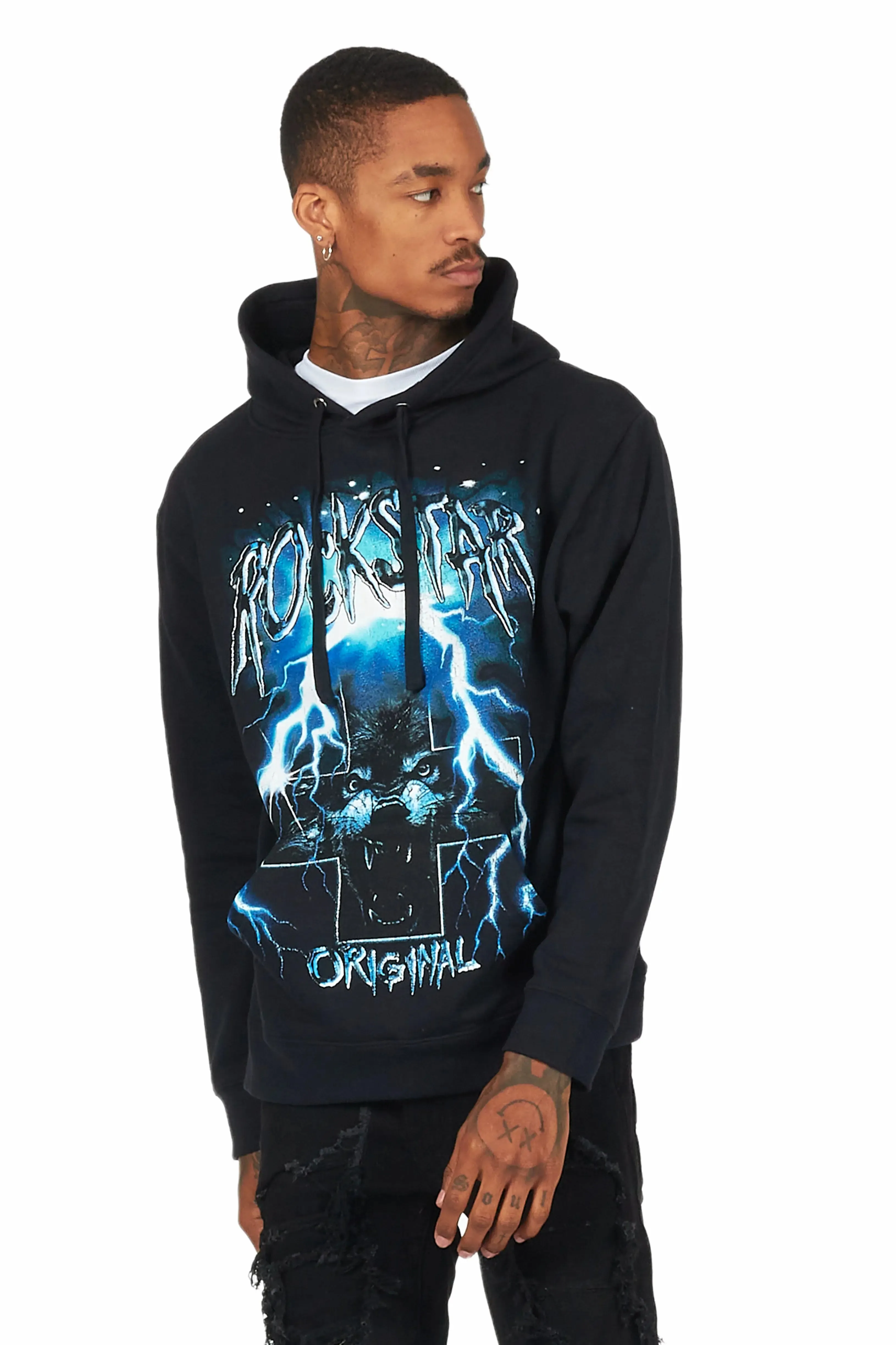 Bolk Black Graphic Hoodie sold by Rockstar Original product image thumbnail 4