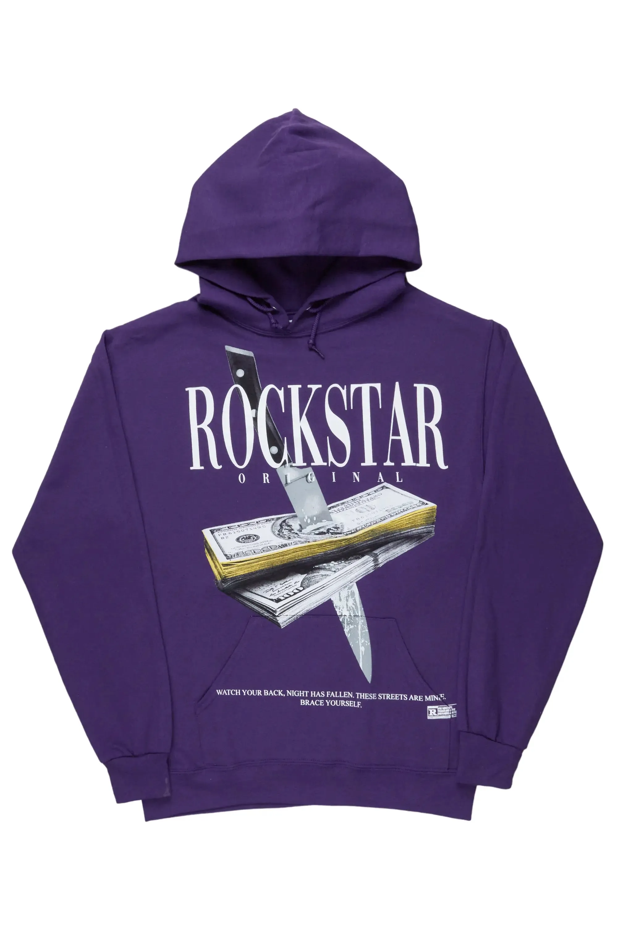 Dayte Nite Purple Graphic Hoodie sold by Rockstar Original product image thumbnail 2