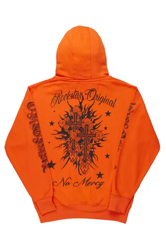 Jamyia Orange Oversized Hoodie sold by Rockstar Original