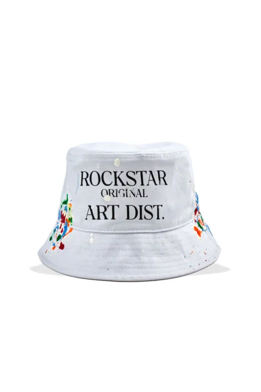Neppy White Bucket Hat sold by Rockstar Original