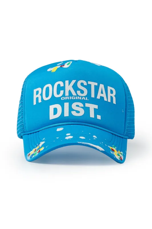 Good Side Only Aqua Trucker Hat sold by Rockstar Original