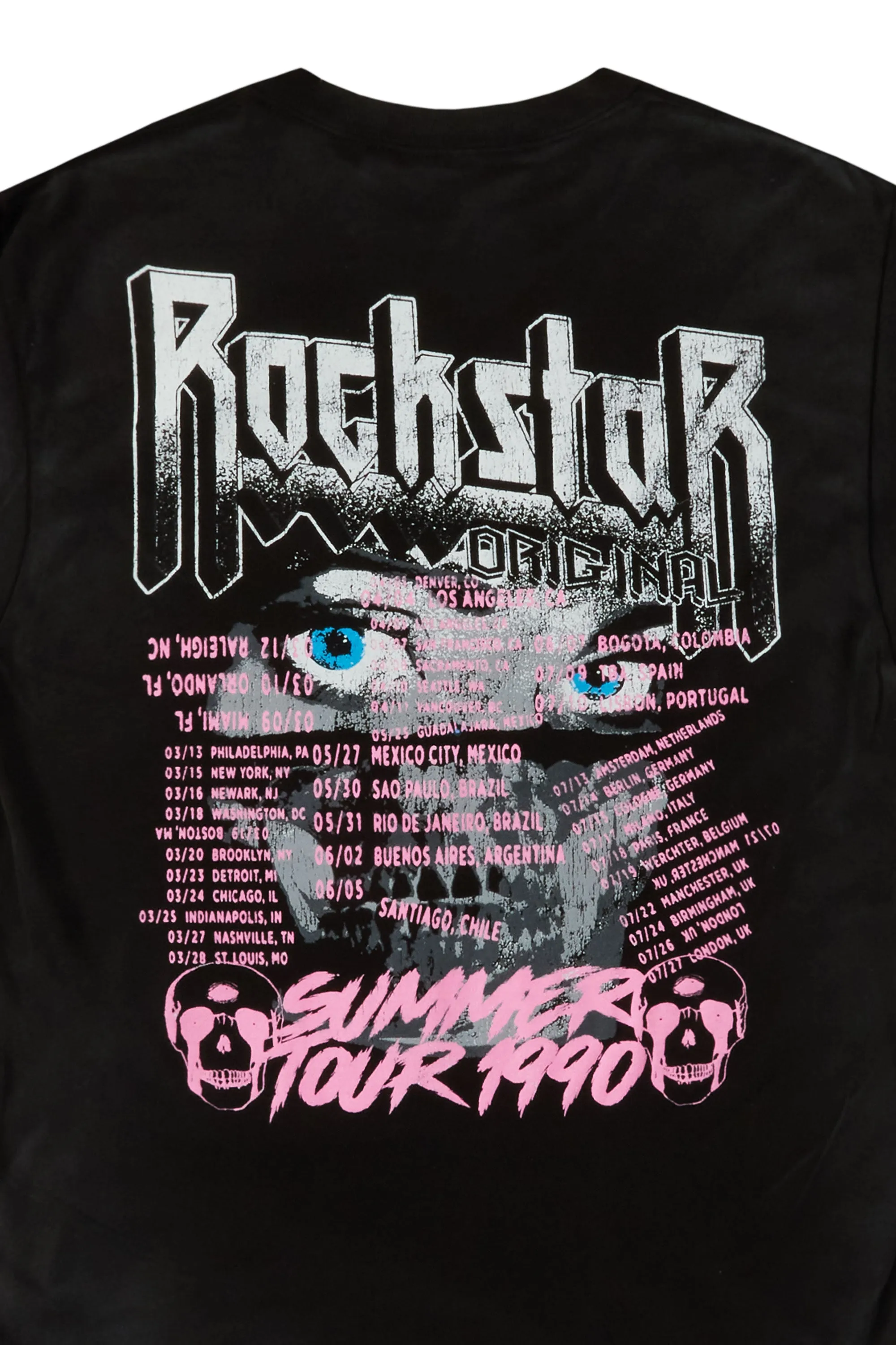 Latyra Black Oversized T-Shirt sold by Rockstar Original product image thumbnail 3