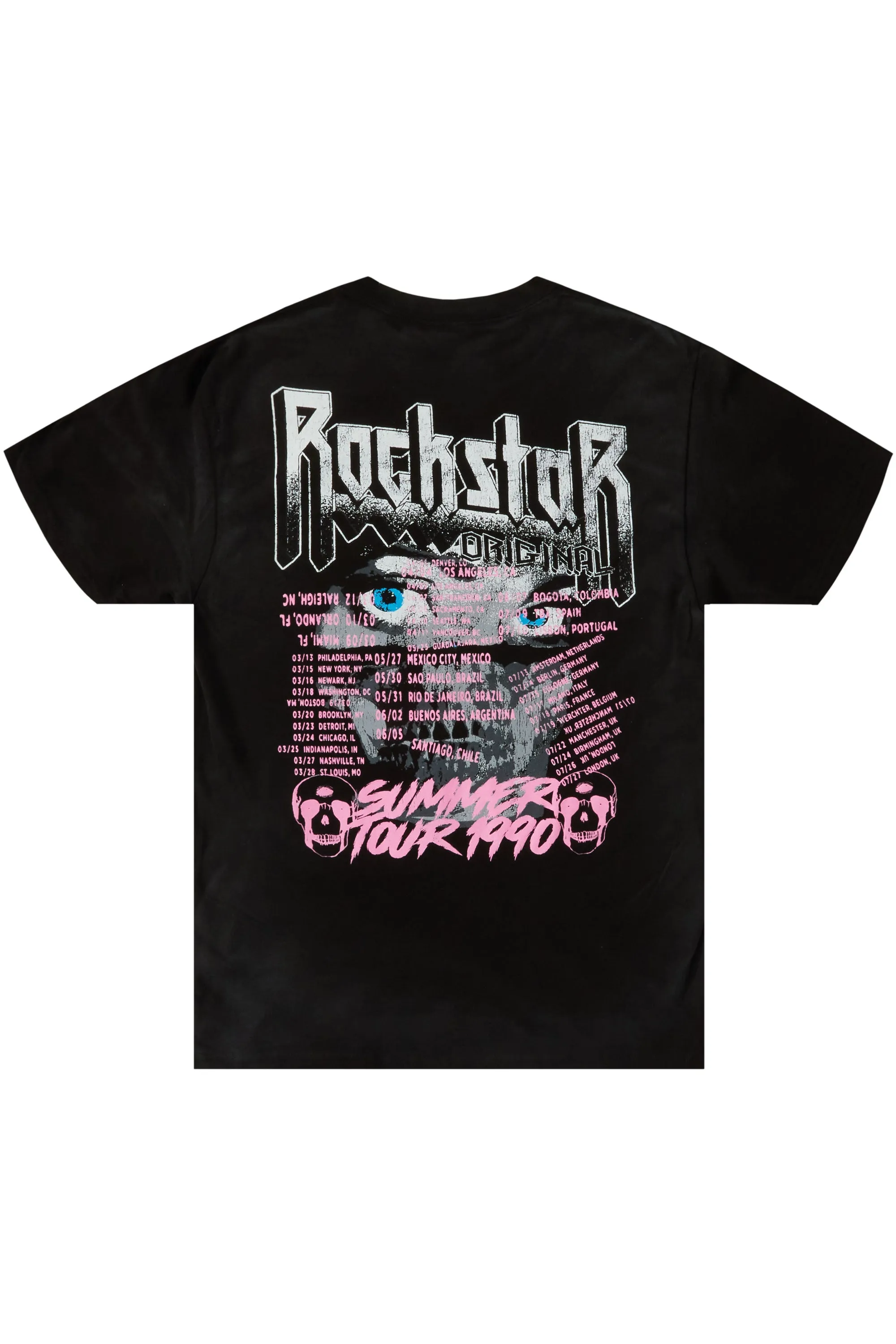 Latyra Black Oversized T-Shirt sold by Rockstar Original