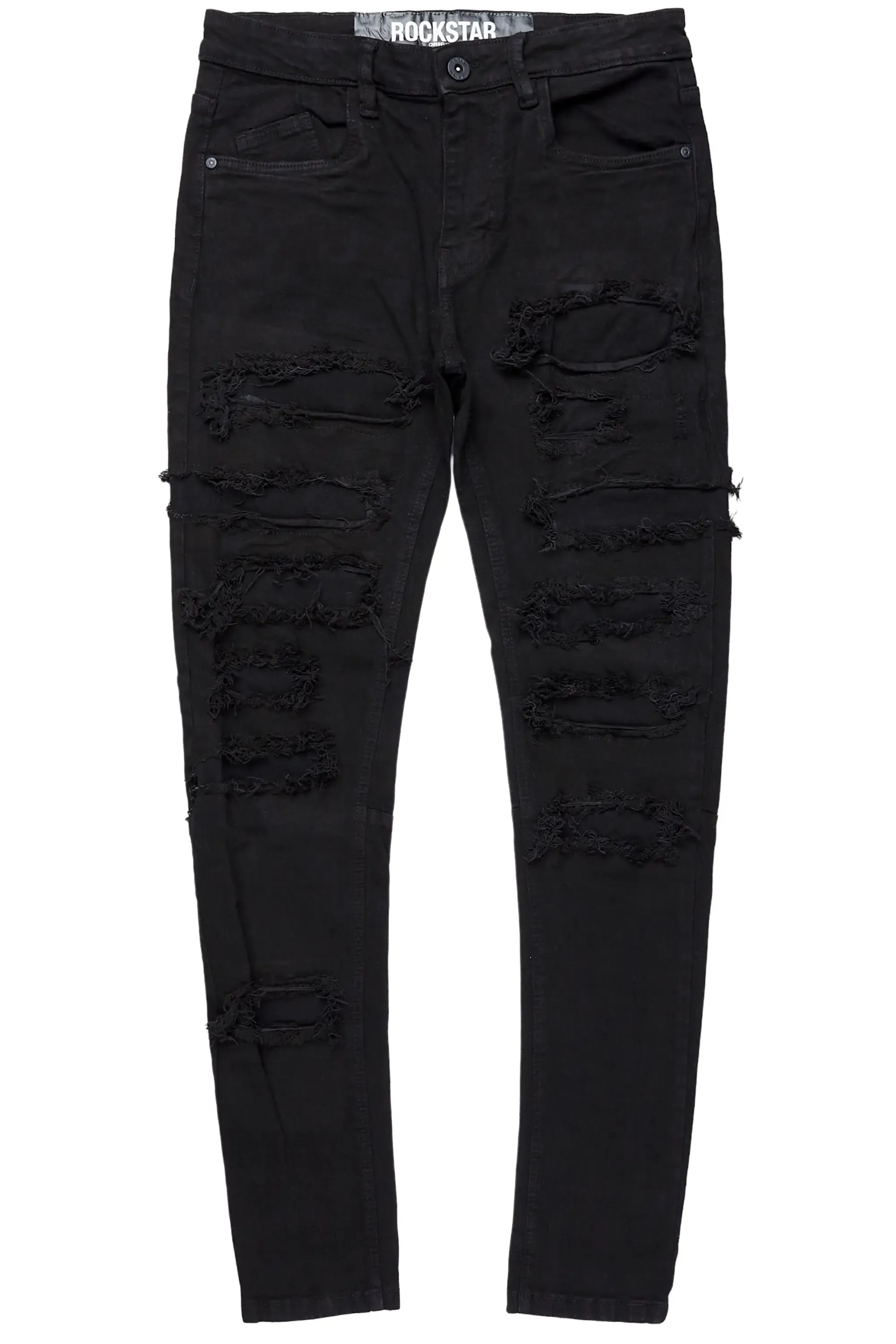 Dalit Jet Black Under Patch Skinny Fit Jean sold by Rockstar Original product image thumbnail 2