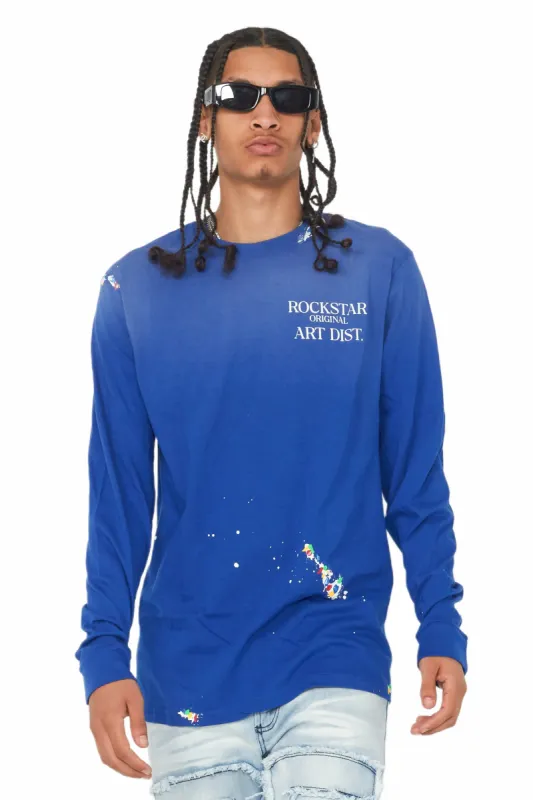 Palmer Royal Blue Long Sleeve T-Shirt sold by Rockstar Original