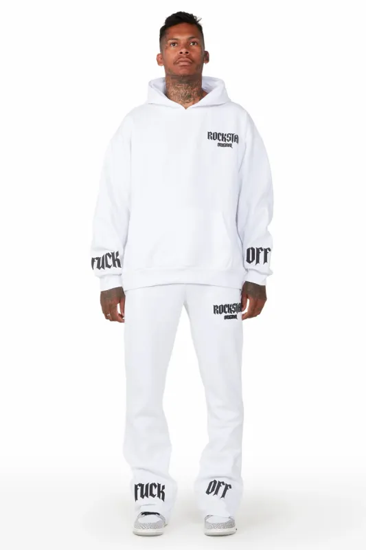 Omar White Stacked Flare Track Set sold by Rockstar Original