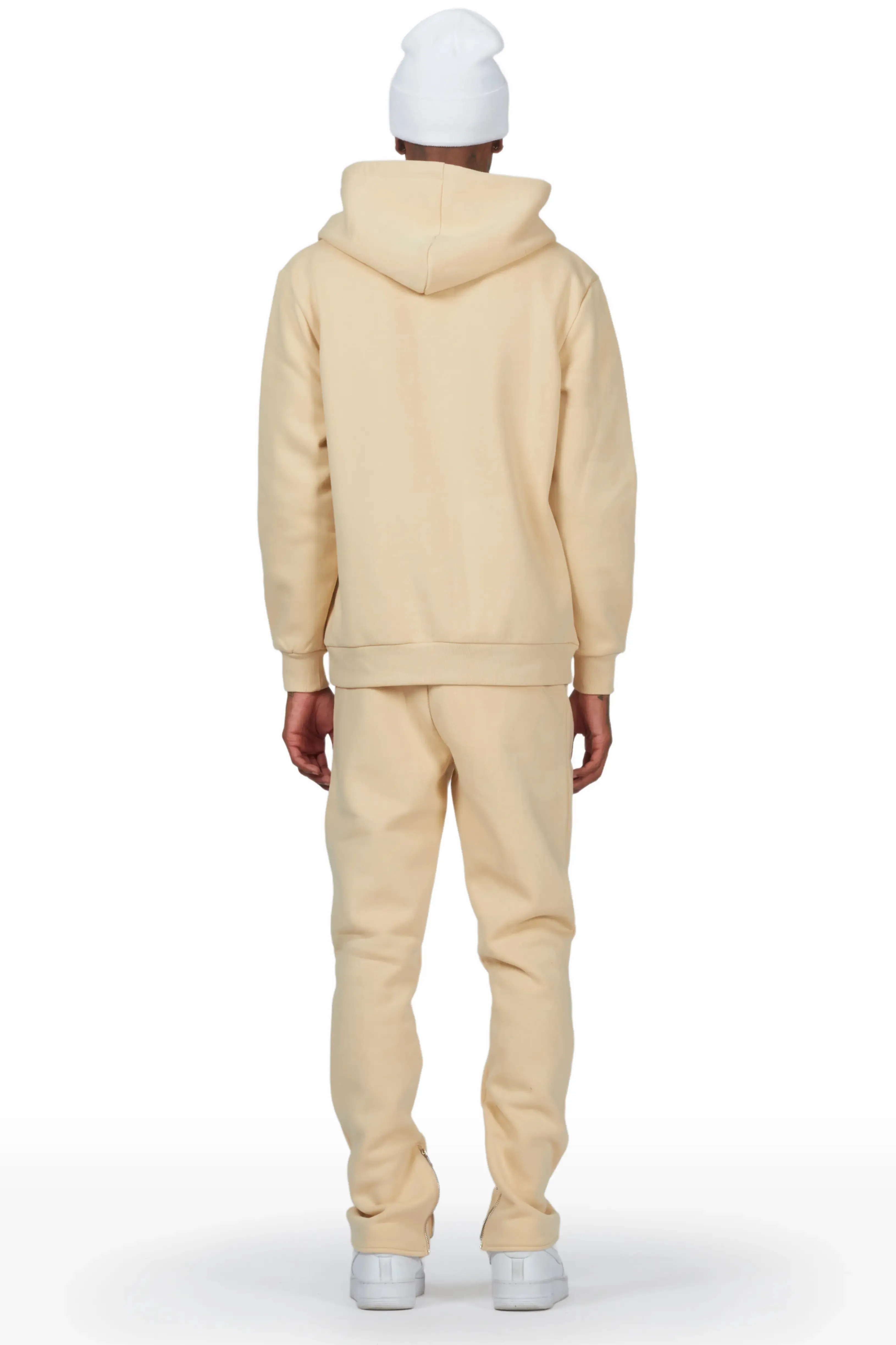 Thierry Beige Hoodie Slim Fit Track Set sold by Rockstar Original product image thumbnail 4