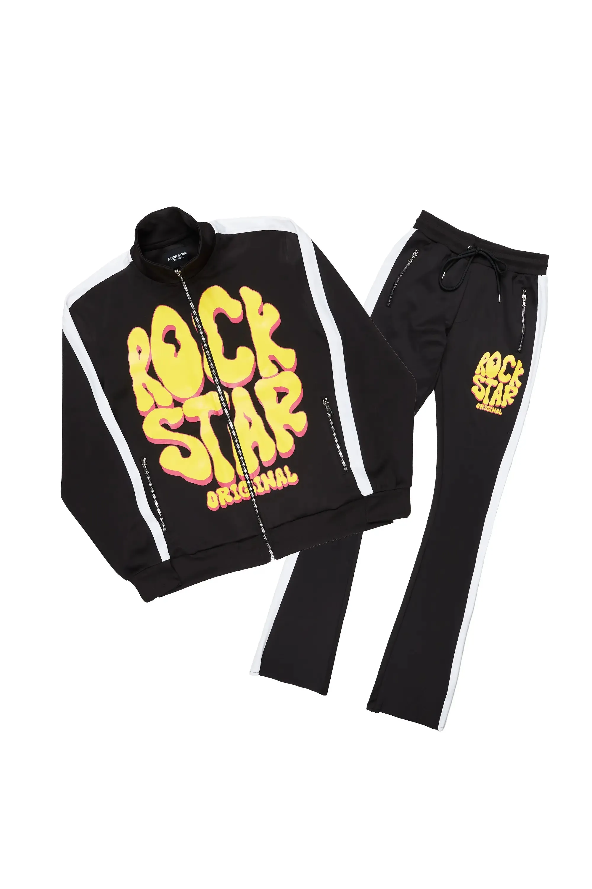 Warblen Black Tricot Stacked Track Set sold by Rockstar Original product image thumbnail 2