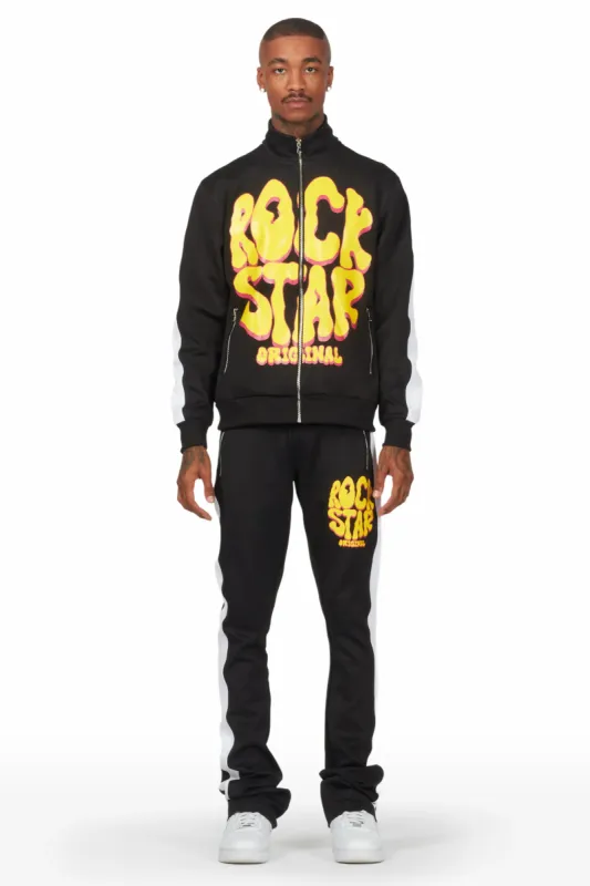 Warblen Black Tricot Stacked Track Set sold by Rockstar Original