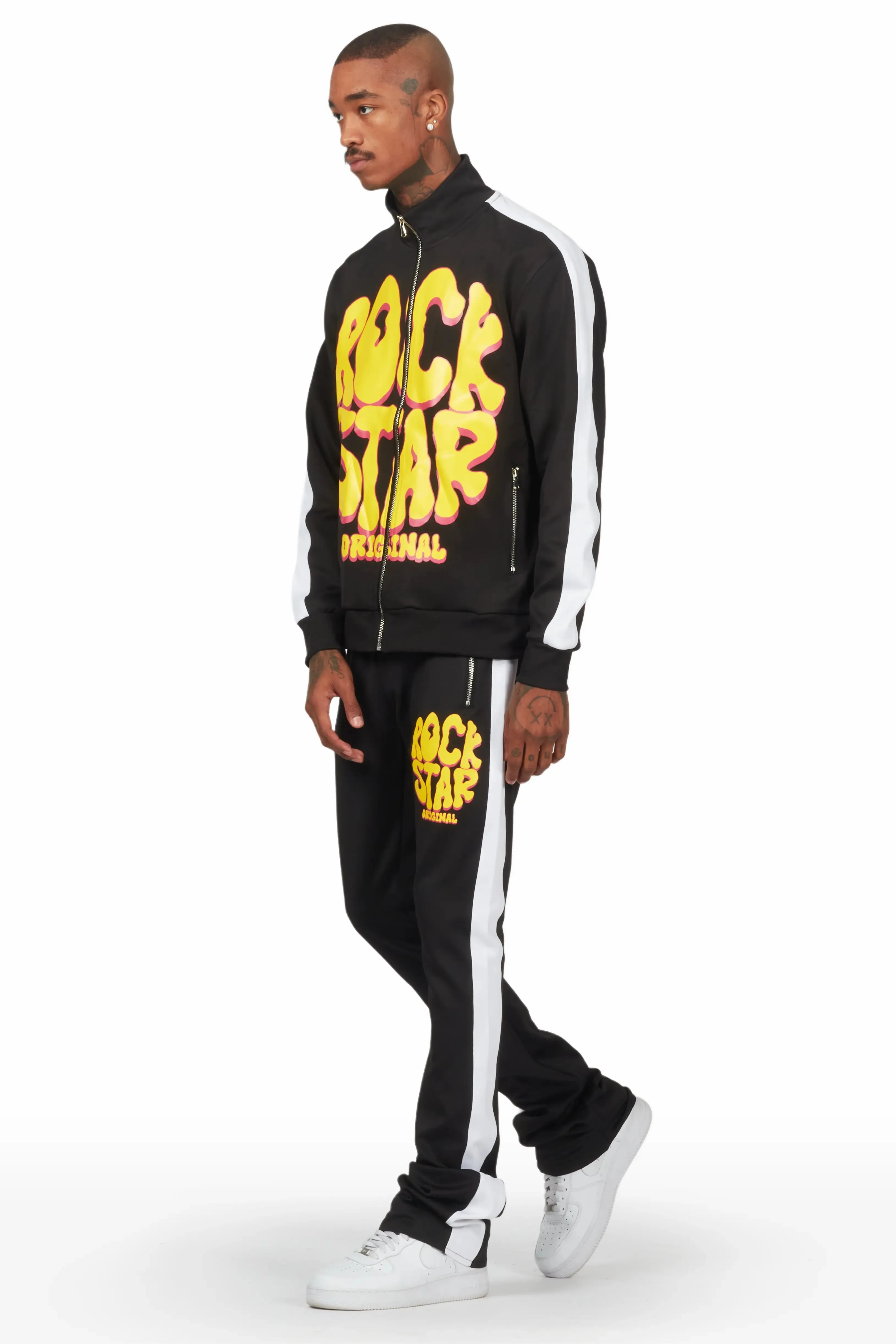 Warblen Black Tricot Stacked Track Set sold by Rockstar Original product image thumbnail 3