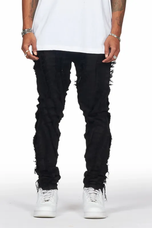 Achilles Black Raw Edge Skinny Fit Jean sold by Rockstar Original