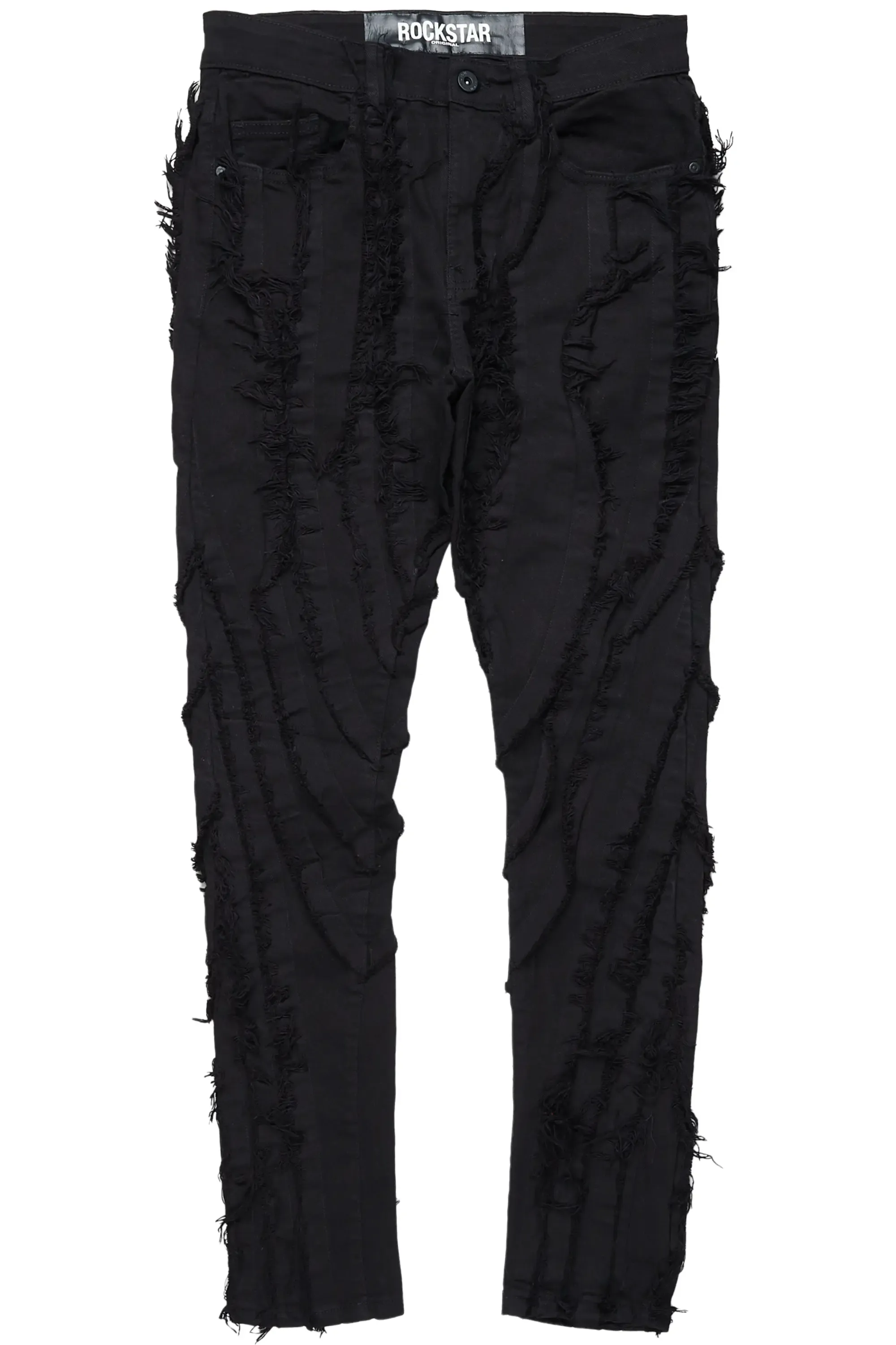 Achilles Black Raw Edge Skinny Fit Jean sold by Rockstar Original product image thumbnail 2