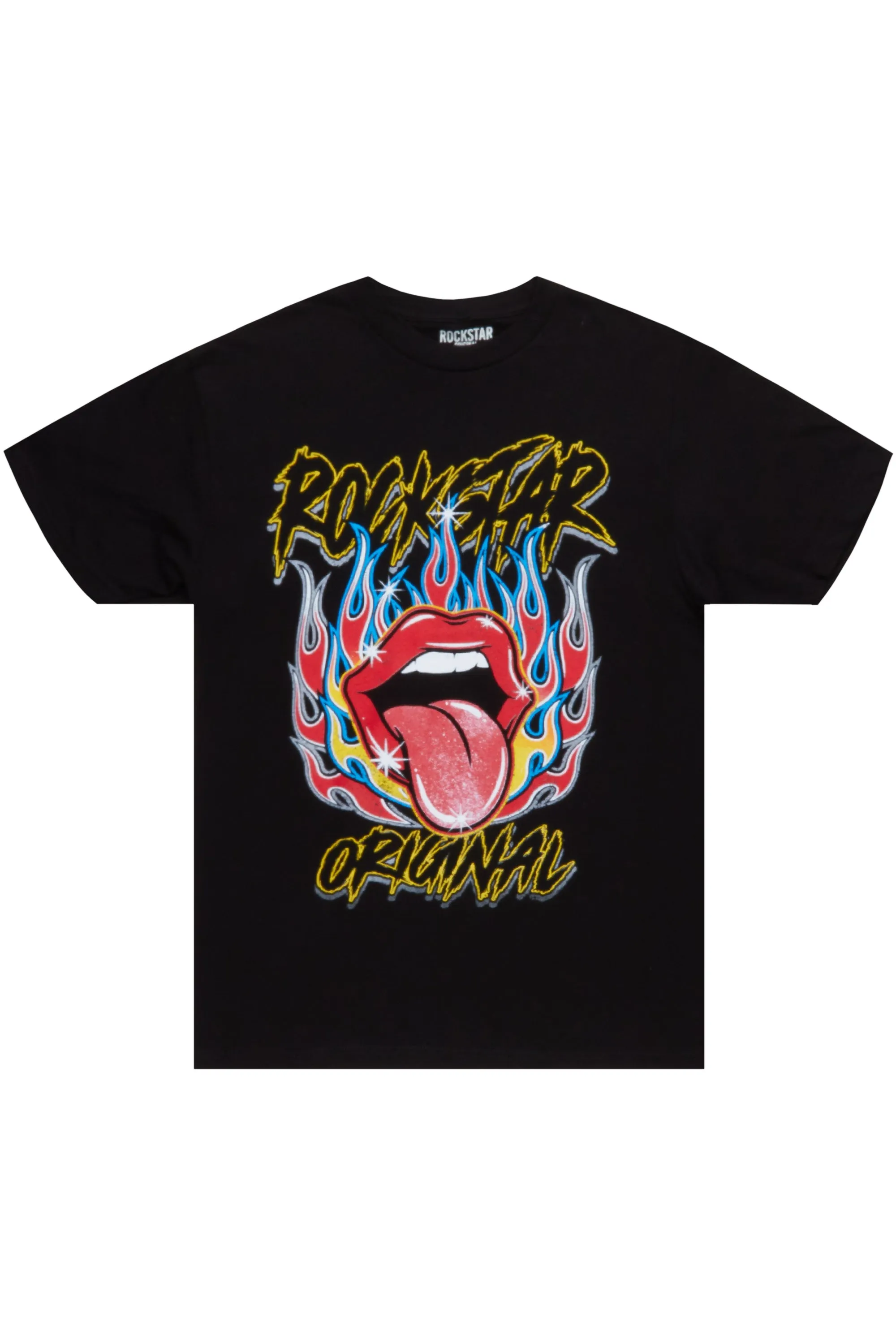 Henlix Black Graphic T-Shirt sold by Rockstar Original