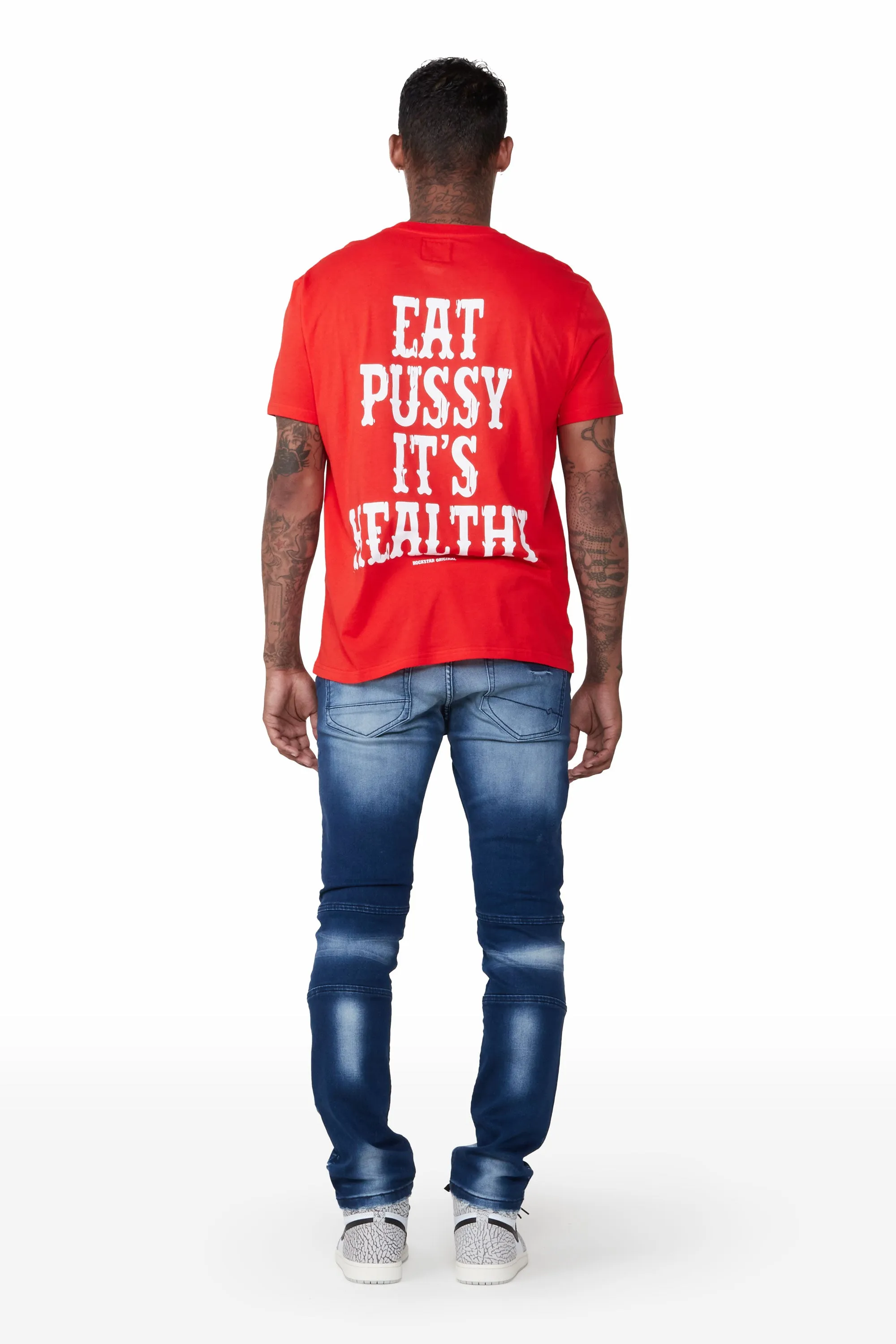 Nathaniel Blue Biker Slim Fit Jean sold by Rockstar Original product image thumbnail 4