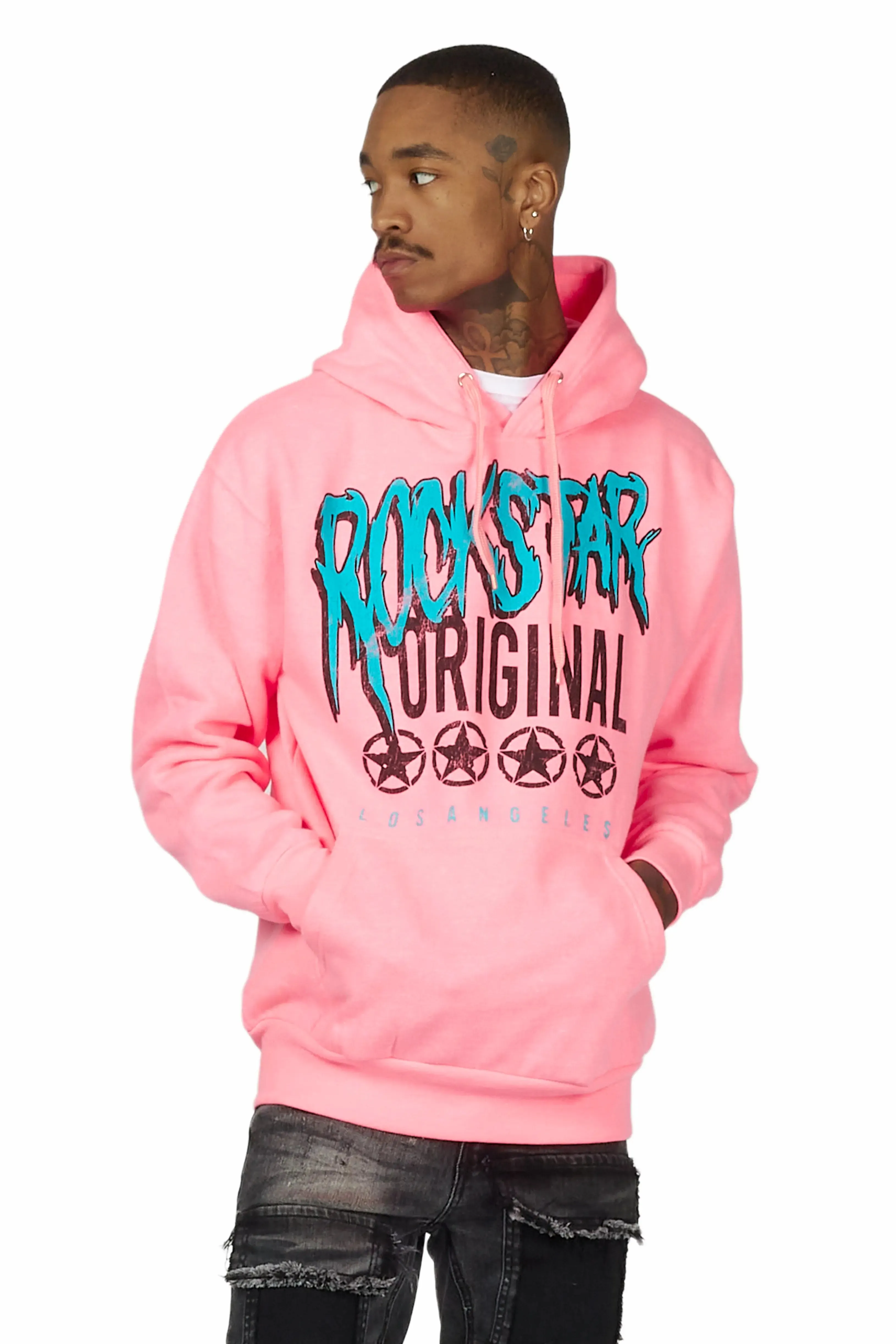 Wizzurd Pink Graphic Hoodie sold by Rockstar Original product image thumbnail 3