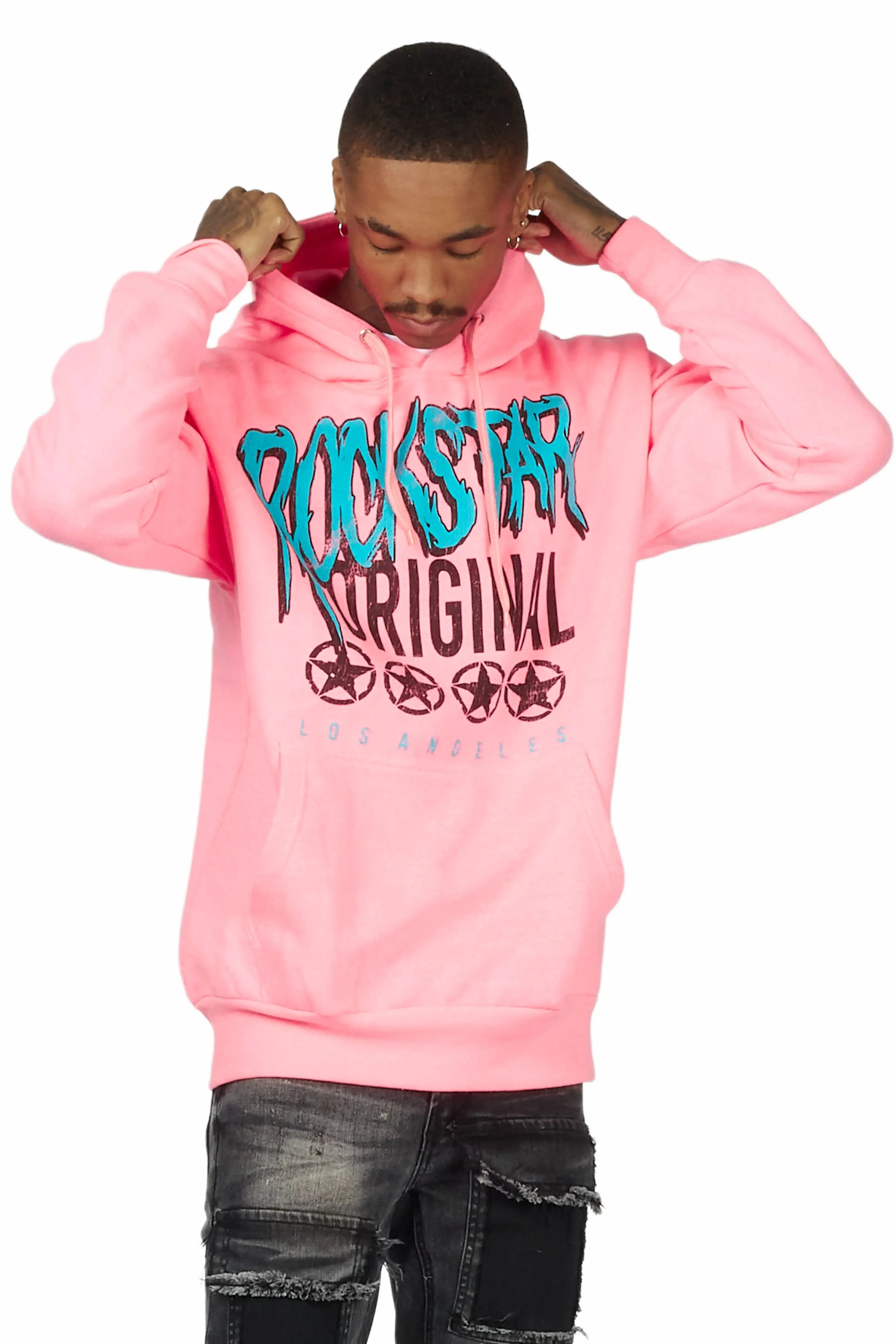 Wizzurd Pink Graphic Hoodie sold by Rockstar Original product image thumbnail 2