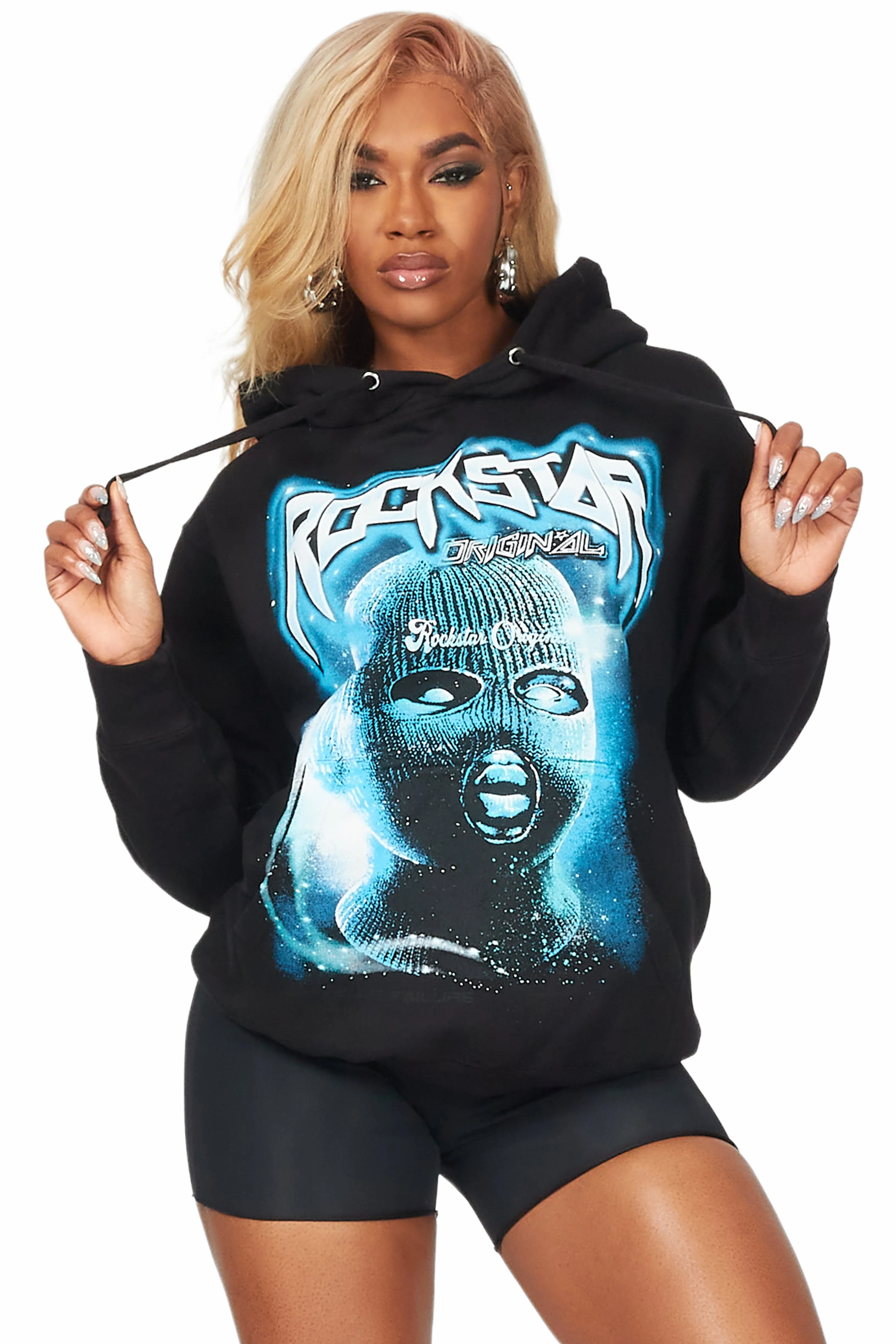 Zoeii Black Oversized Hoodie sold by Rockstar Original