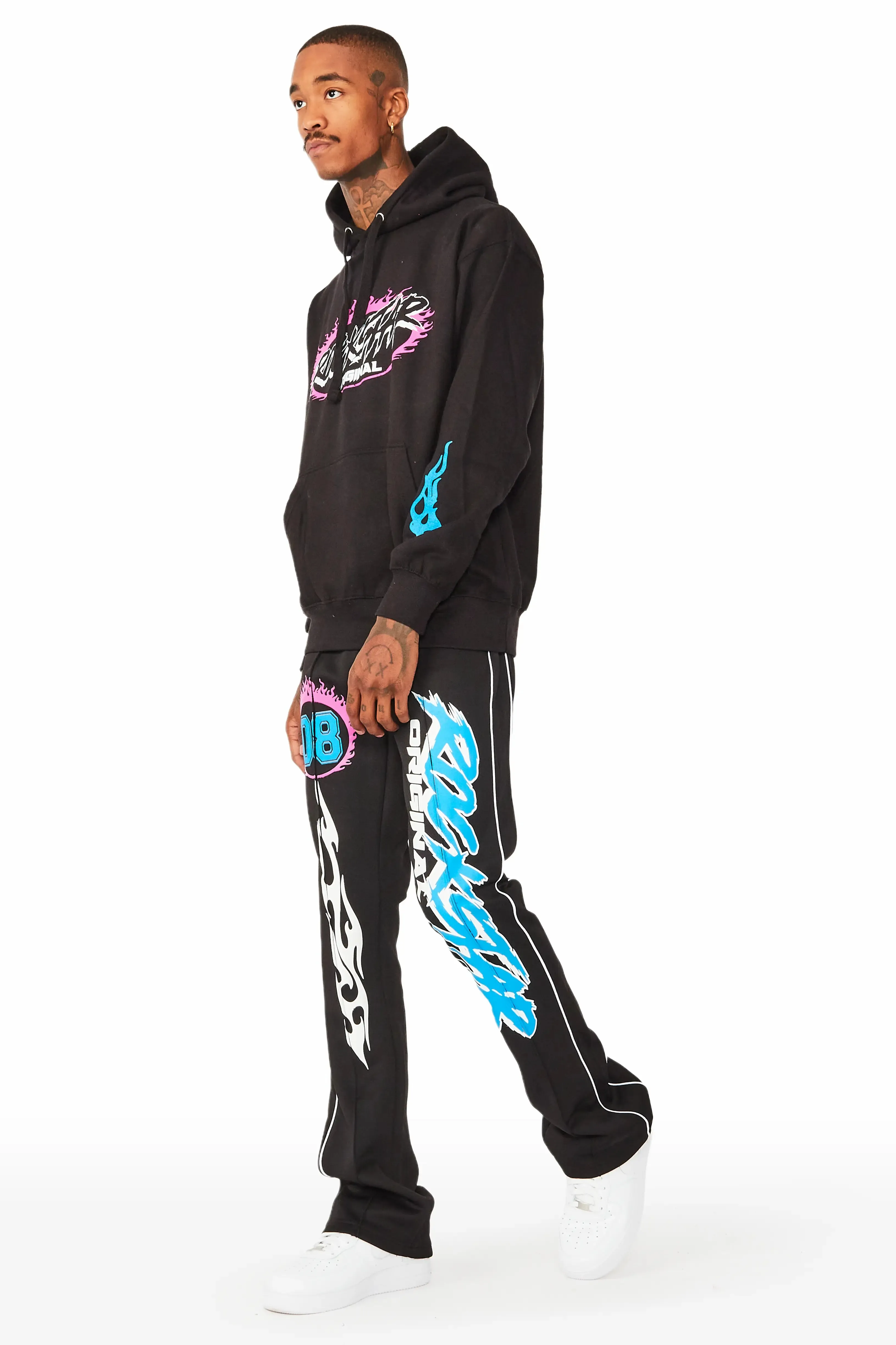 Draven Black Graphic Hoodie Track Set sold by Rockstar Original product image thumbnail 2