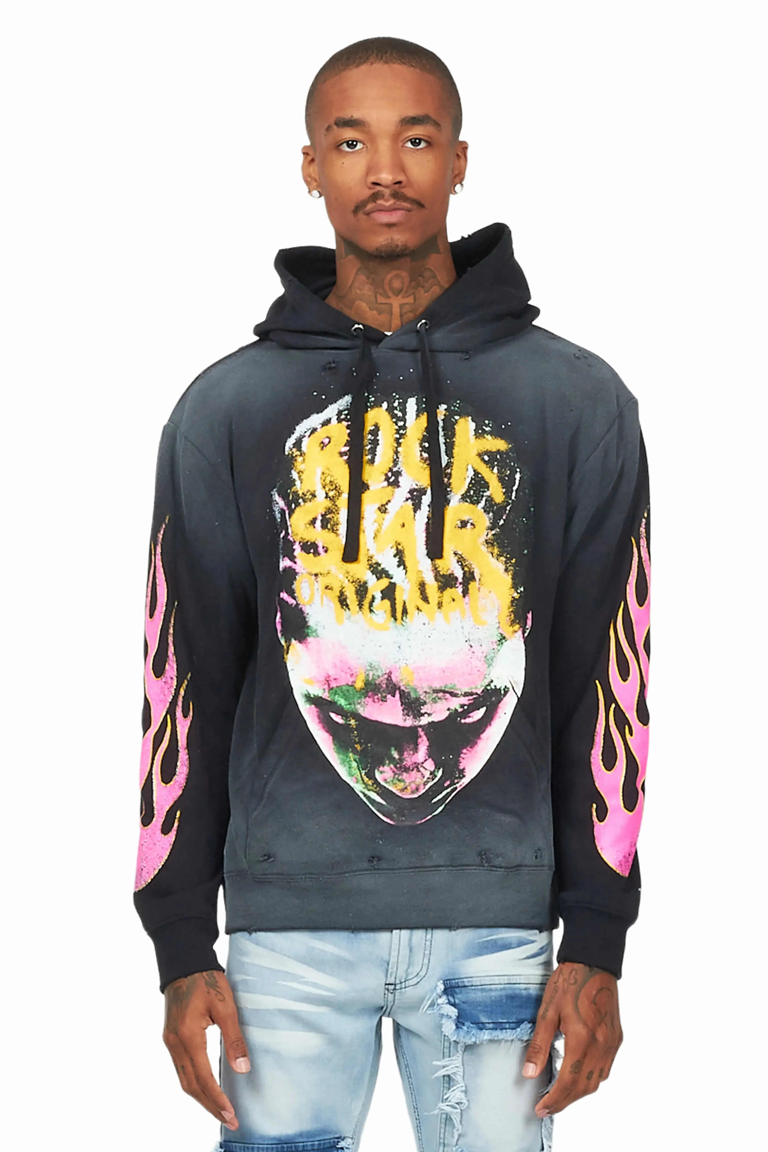Rafe Black Graphic Hoodie sold by Rockstar Original