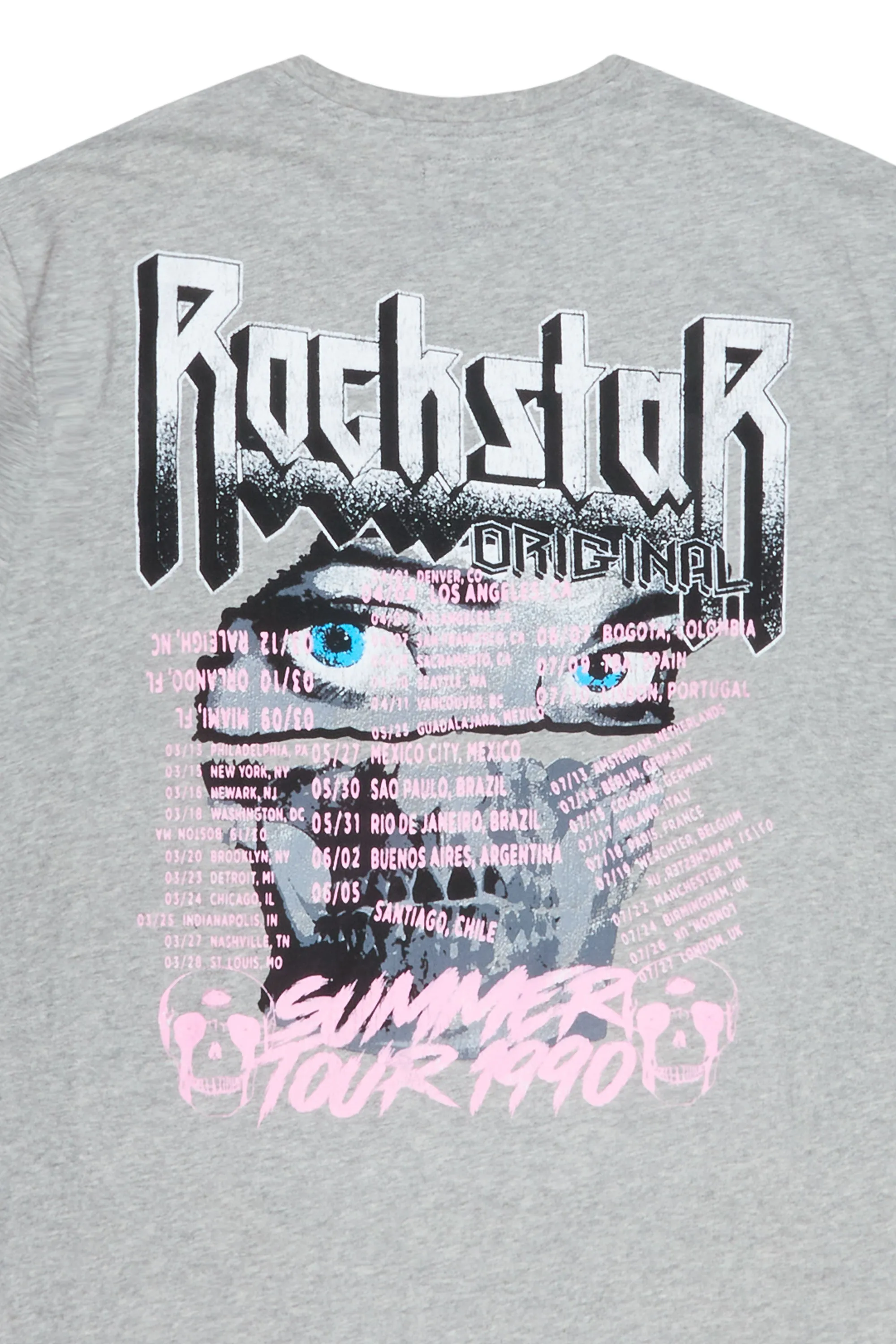 Dastard Grey Graphic T-Shirt sold by Rockstar Original product image thumbnail 2