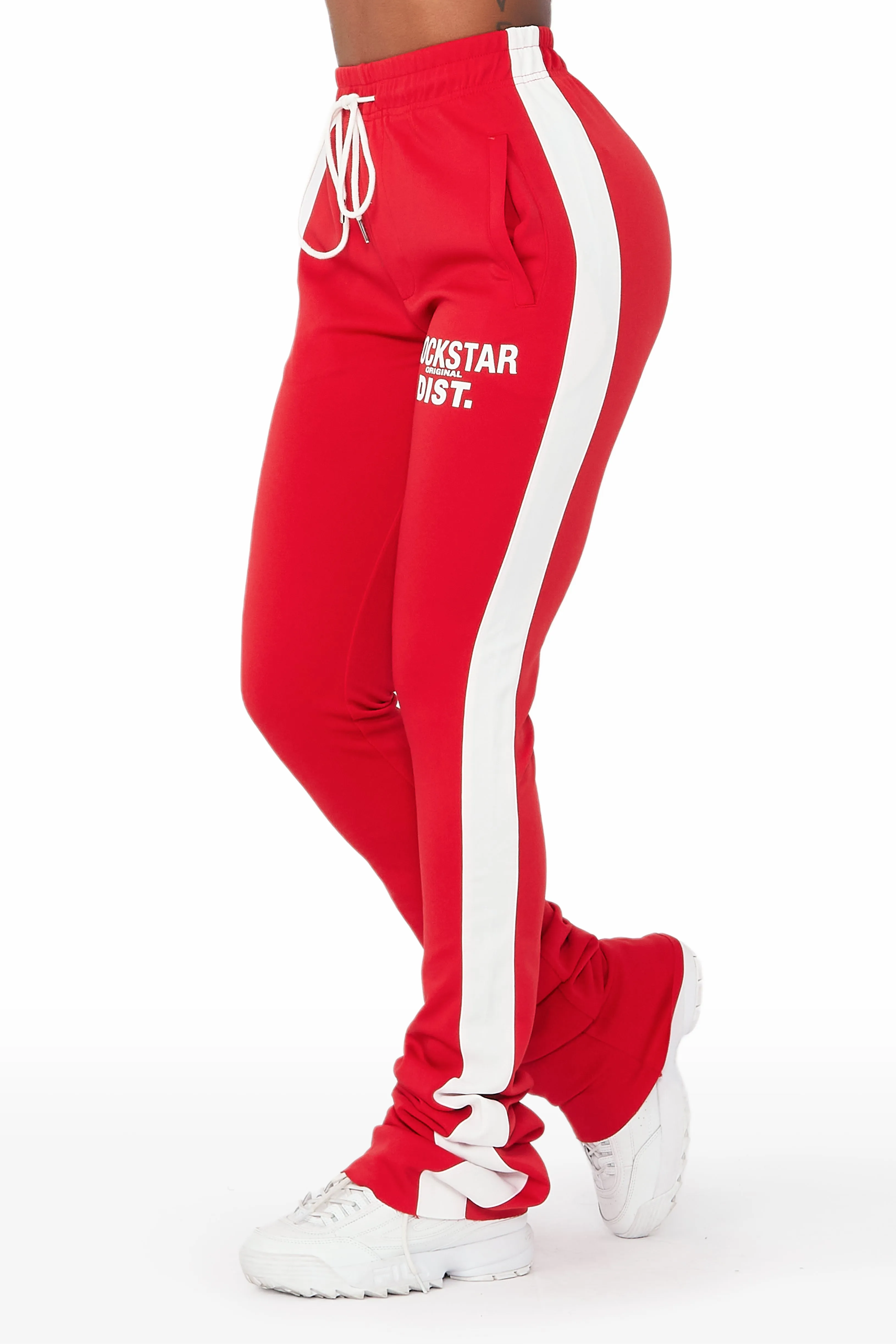Savannah Red Super Stacked Track Pant sold by Rockstar Original
