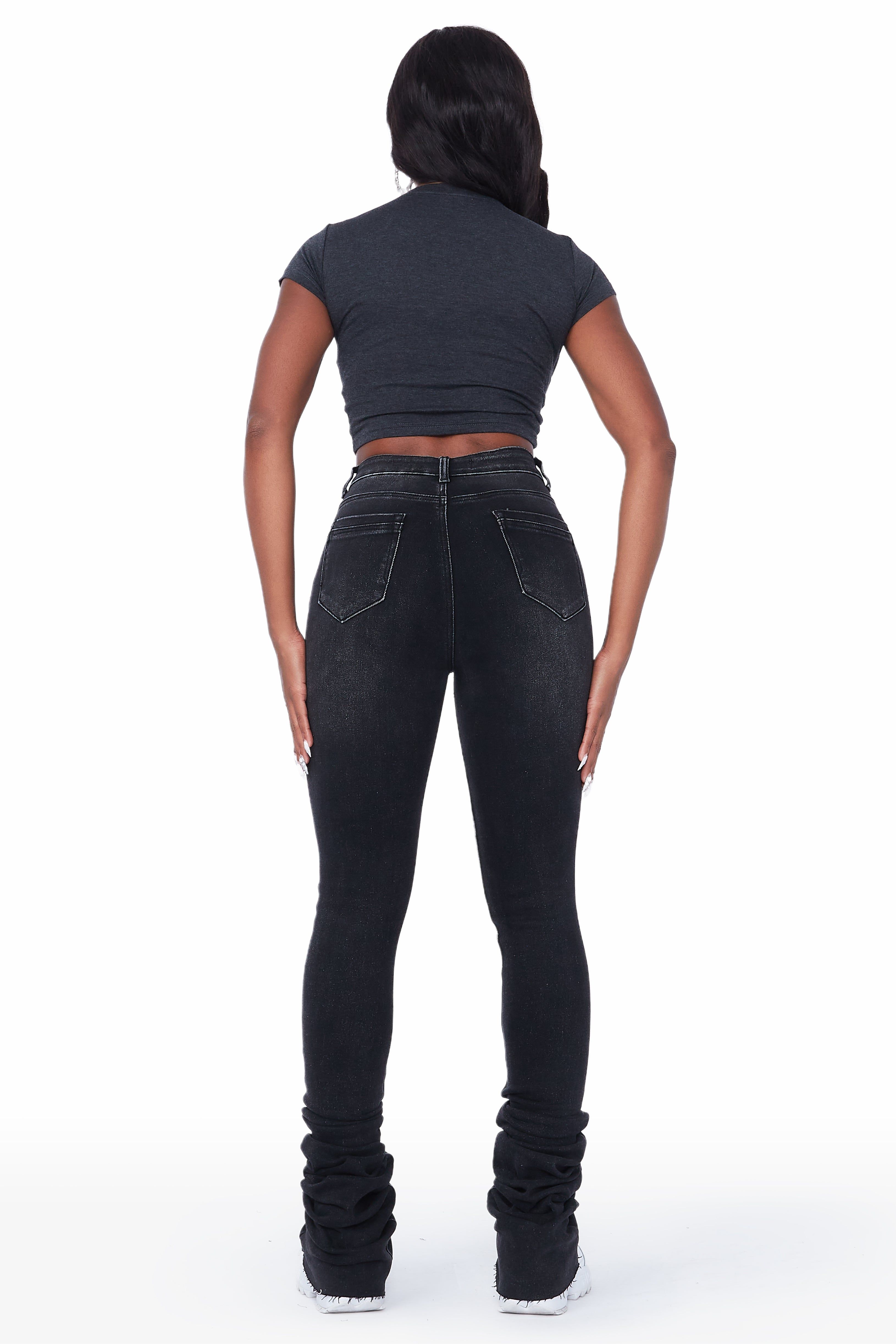 Violeta Black Super Stacked Jean sold by Rockstar Original product image thumbnail 5