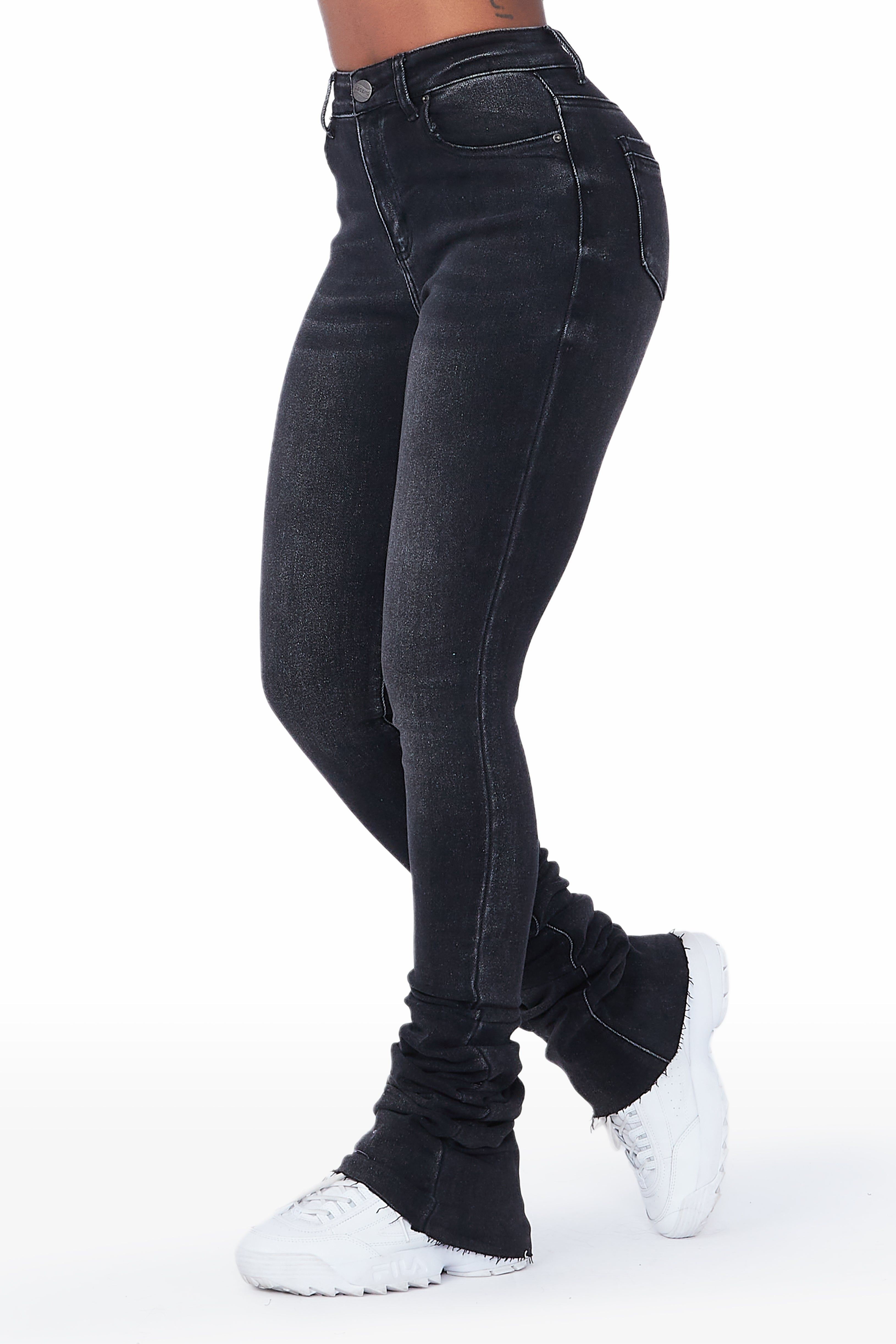 Violeta Black Super Stacked Jean sold by Rockstar Original product image thumbnail 4