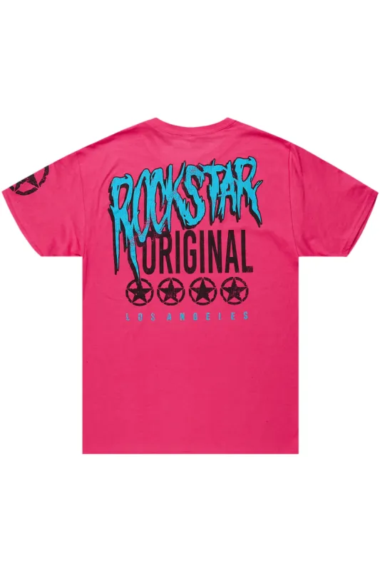 Diandra Pink Oversized T-Shirt sold by Rockstar Original
