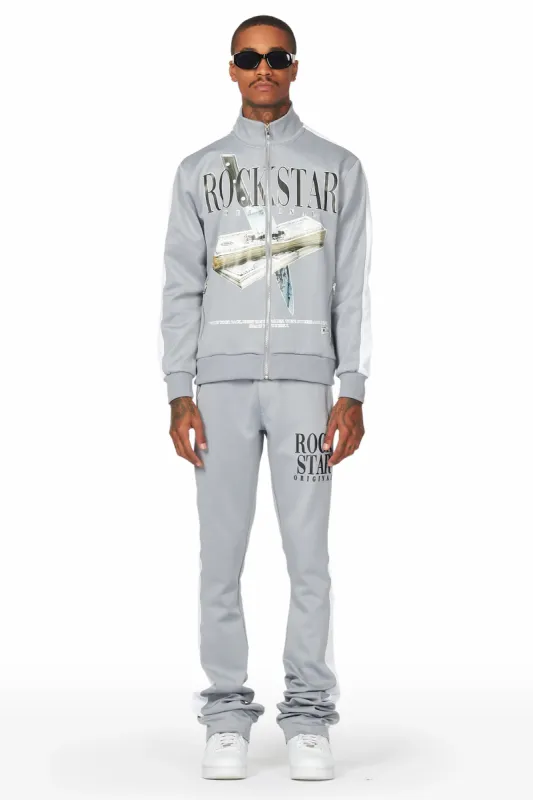 Dayte Nite Grey Tricot Super Stacked Track Set sold by Rockstar Original