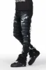 Garson Black Painter Stacked Flare Jean sold by Rockstar Original