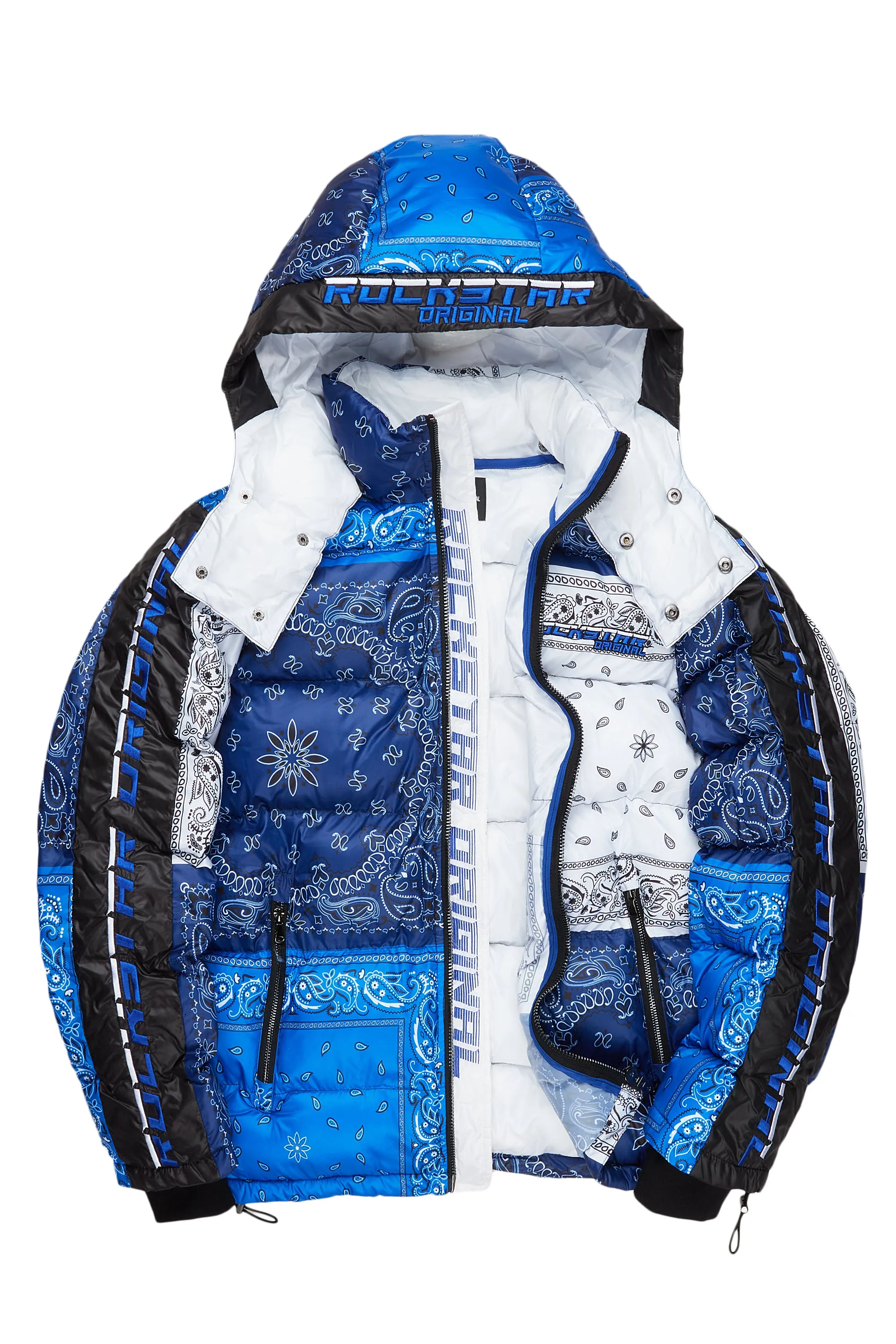 Who's Team Blue Oversized Puffer Jacket sold by Rockstar Original product image thumbnail 2