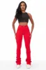Khadeeja Red Super Stacked Jean sold by Rockstar Original