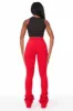 Khadeeja Red Super Stacked Jean sold by Rockstar Original