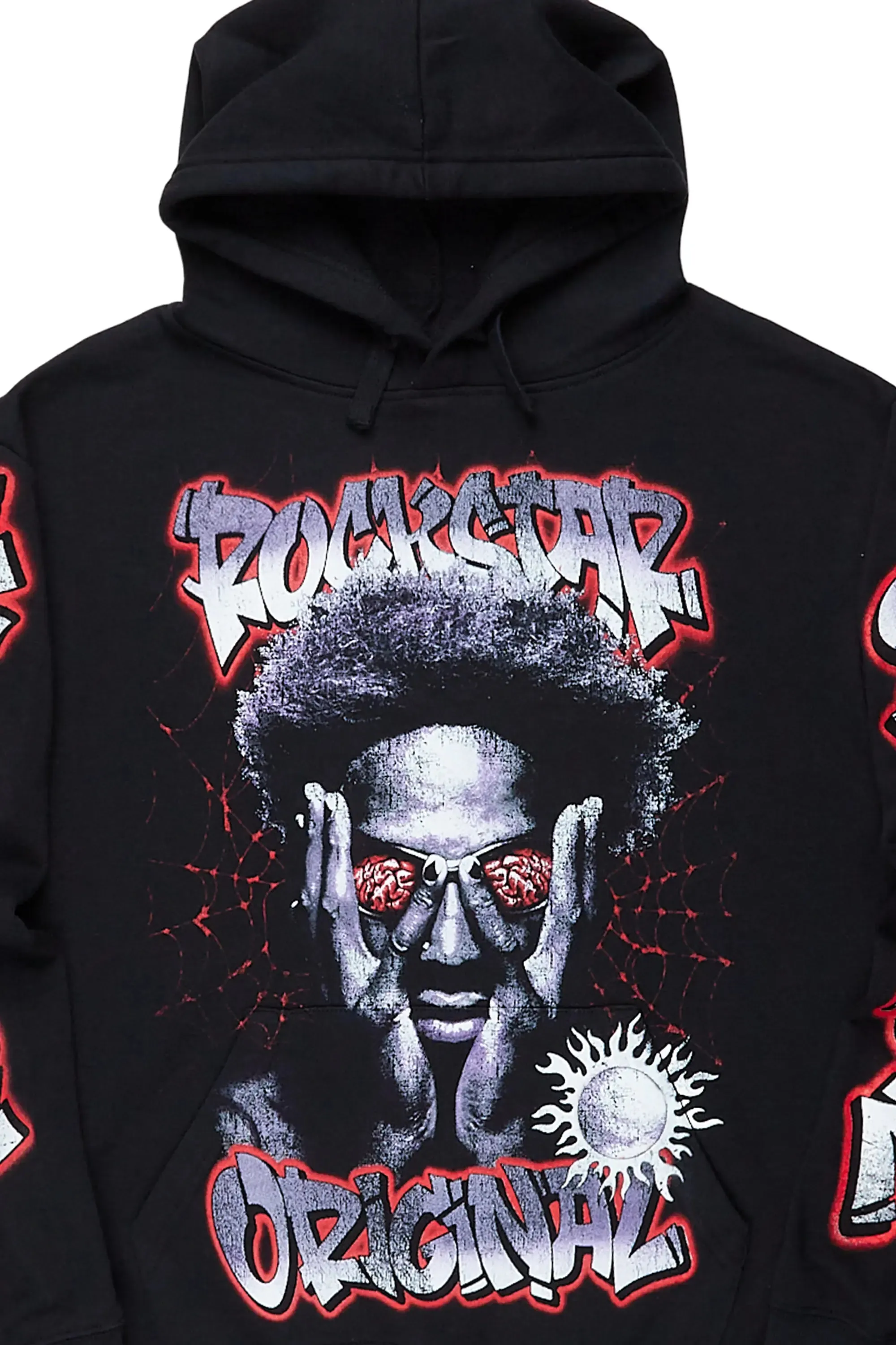 Acke Black Graphic Hoodie sold by Rockstar Original product image thumbnail 3