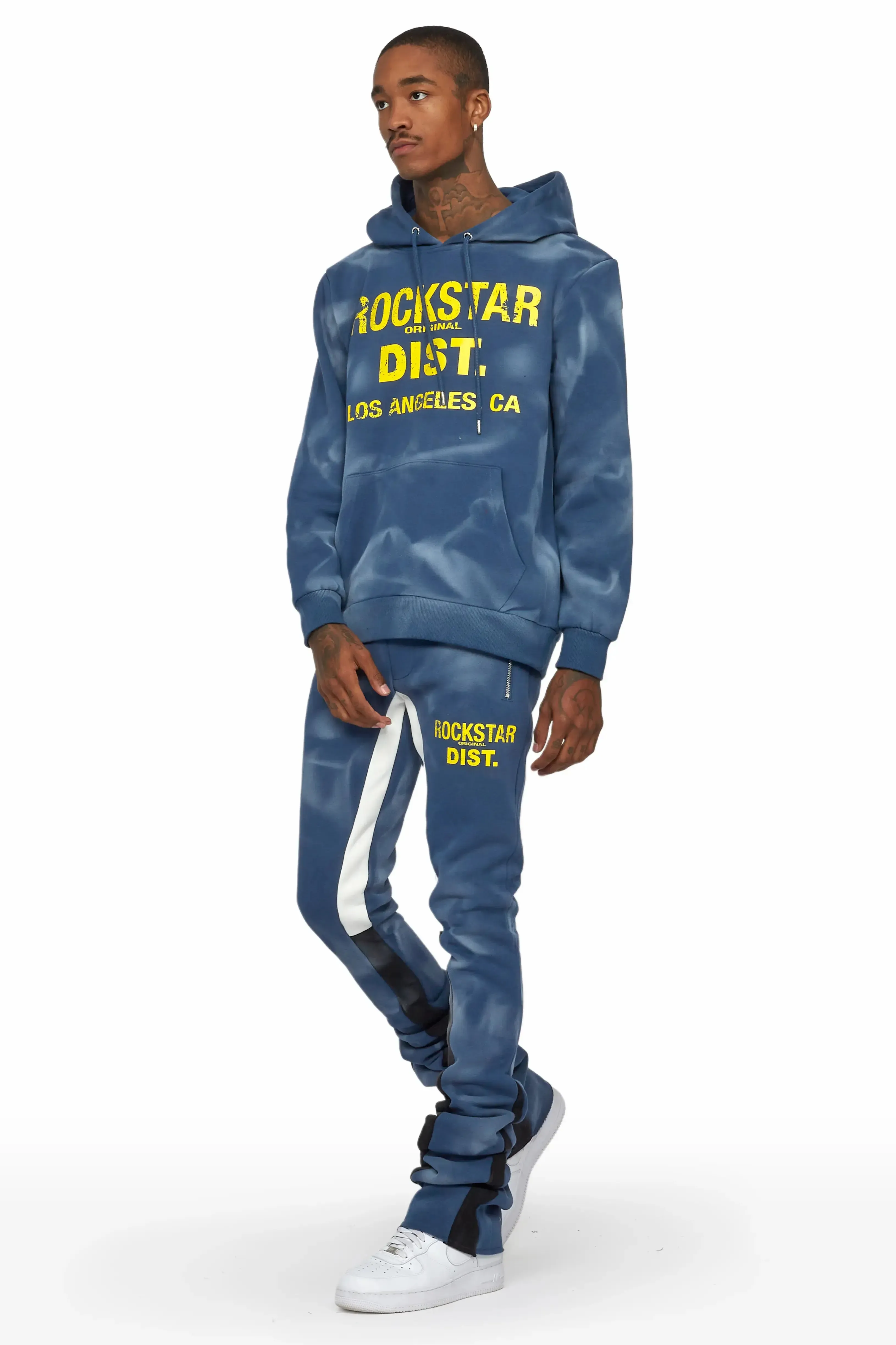 Nelly Navy Hoodie/Super Stacked Flare Pant Set sold by Rockstar Original product image thumbnail 3