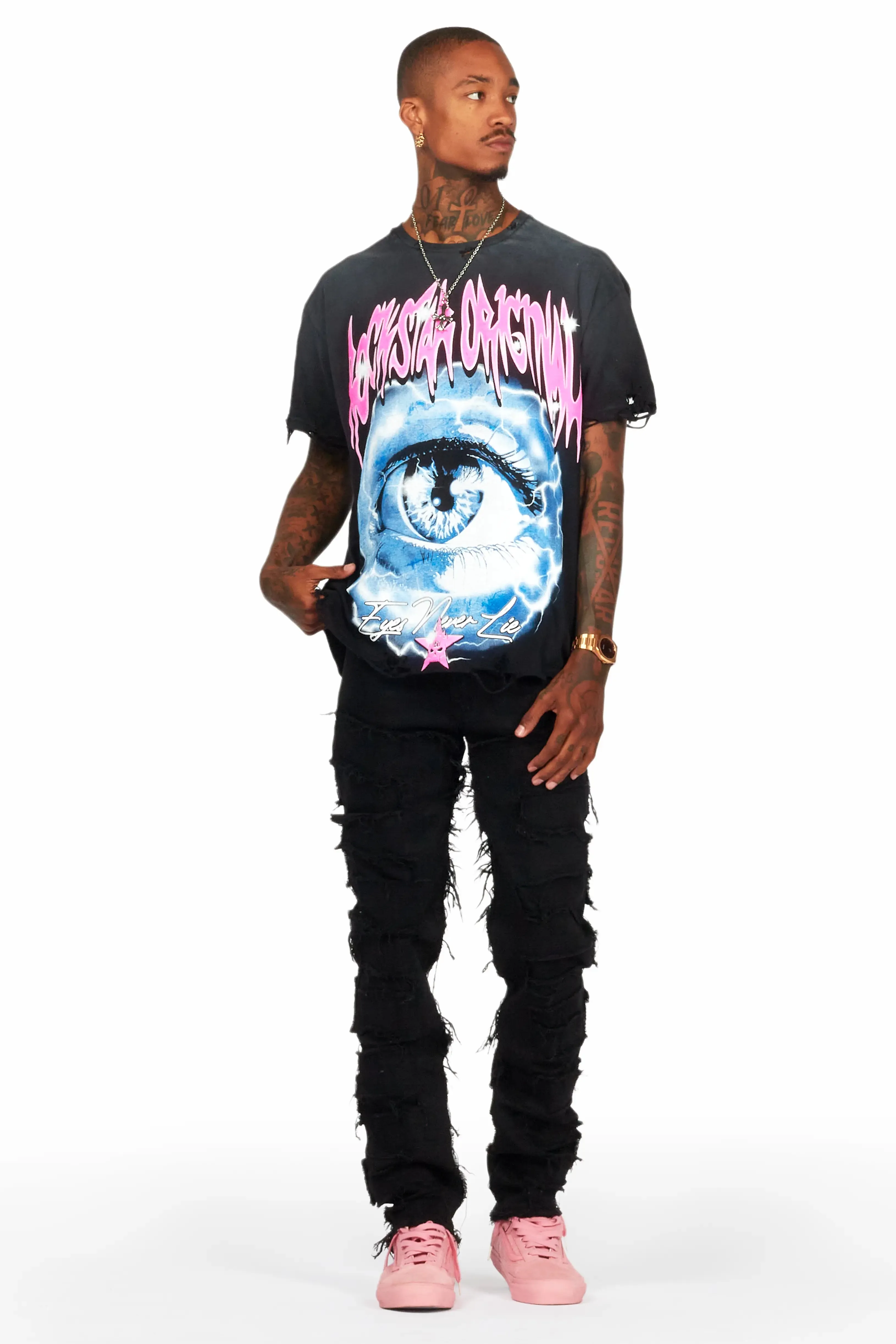 Shake Black Slim Fit Jean sold by Rockstar Original product image thumbnail 3