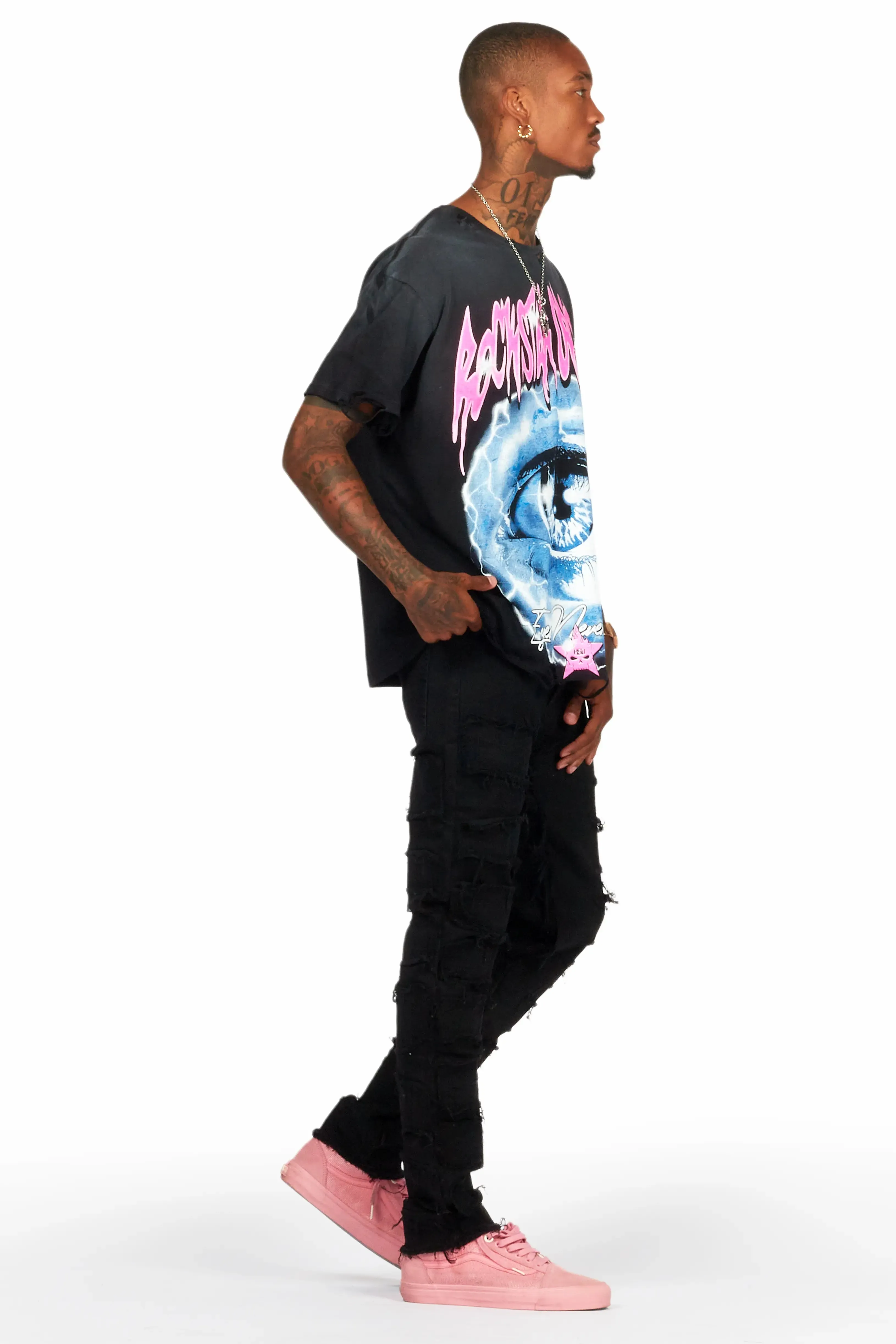 Shake Black Slim Fit Jean sold by Rockstar Original product image thumbnail 4