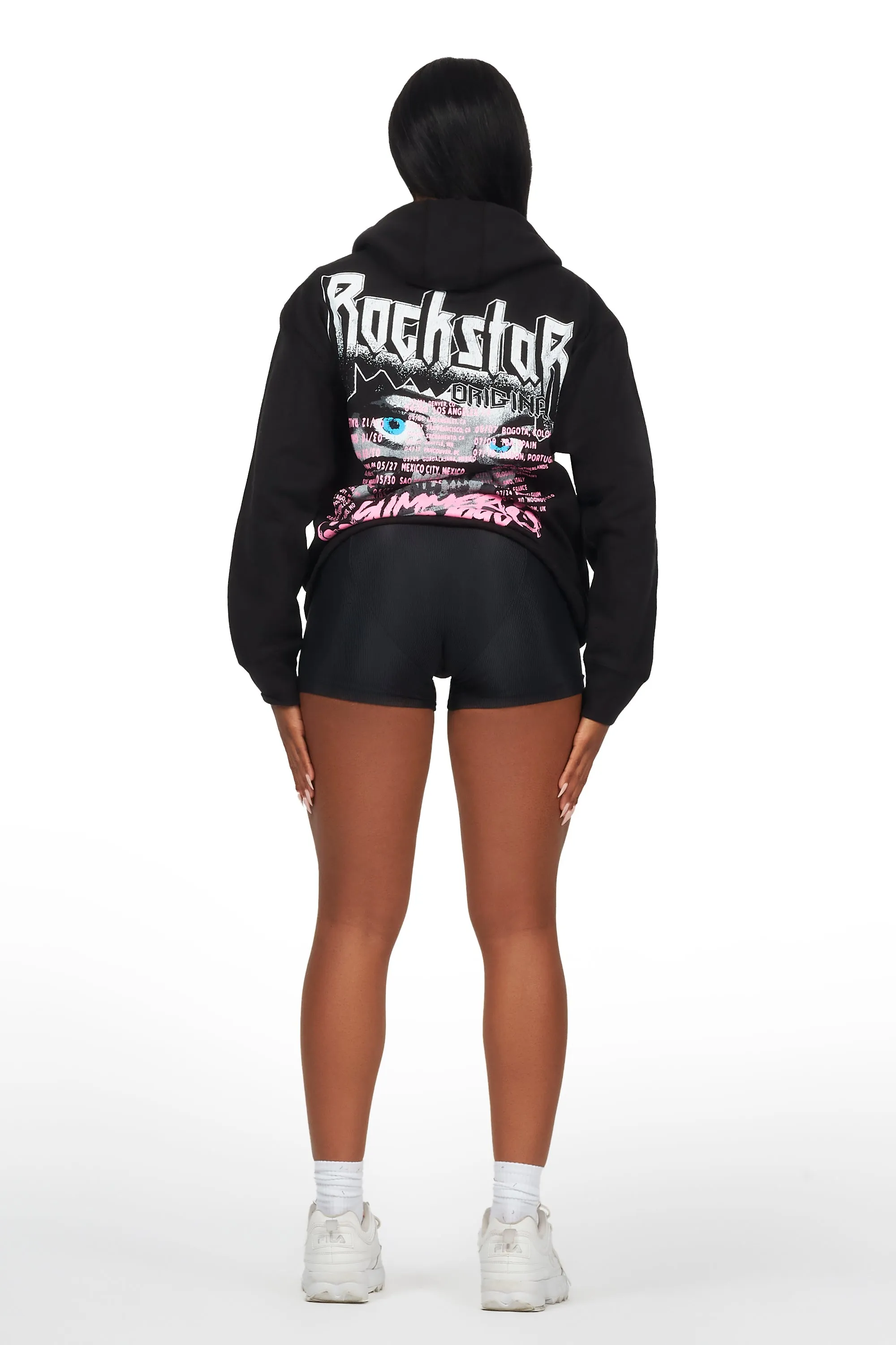 Latyra Black Oversized Hoodie sold by Rockstar Original product image thumbnail 2