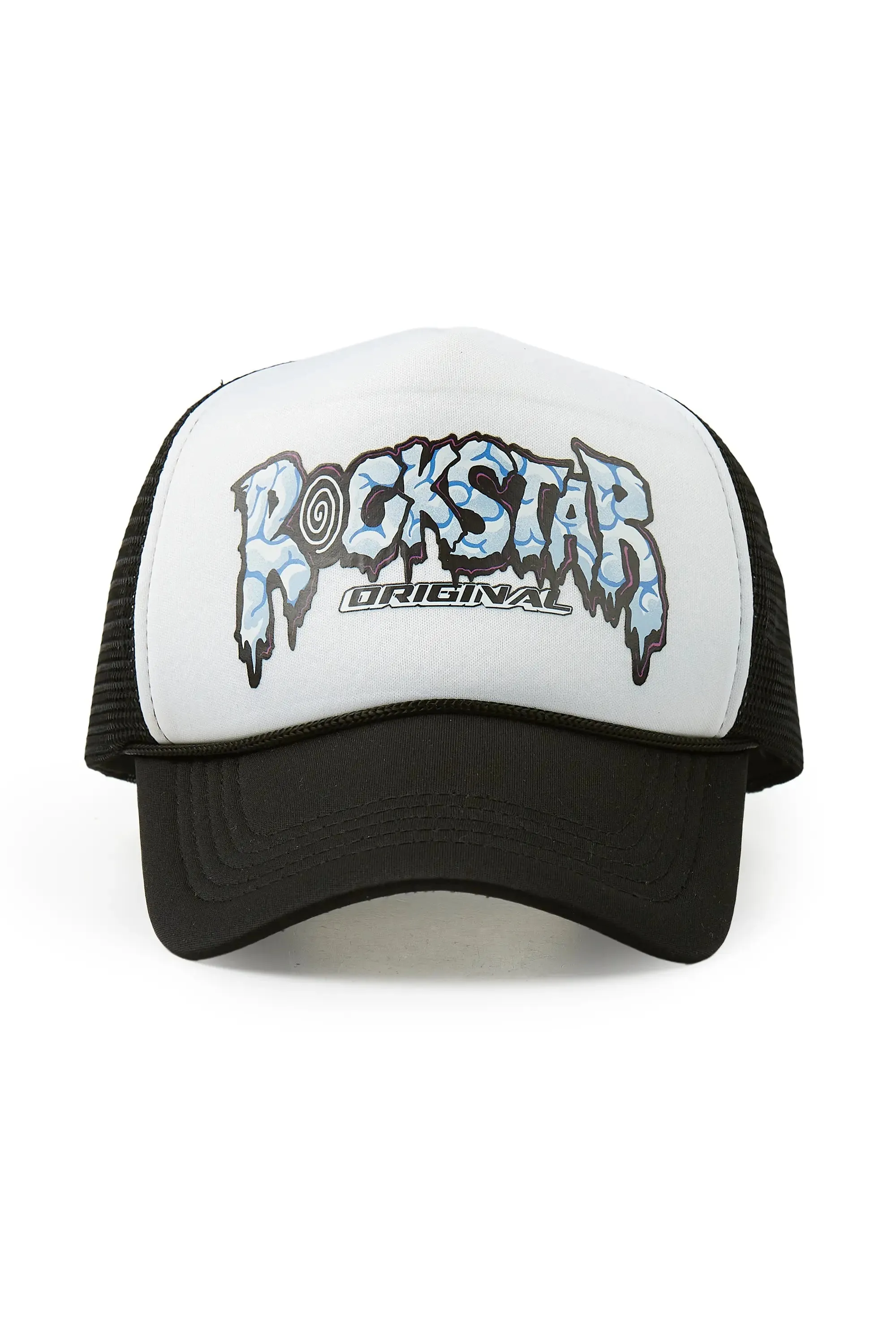 Geek Skull White/Black Trucker Hat sold by Rockstar Original