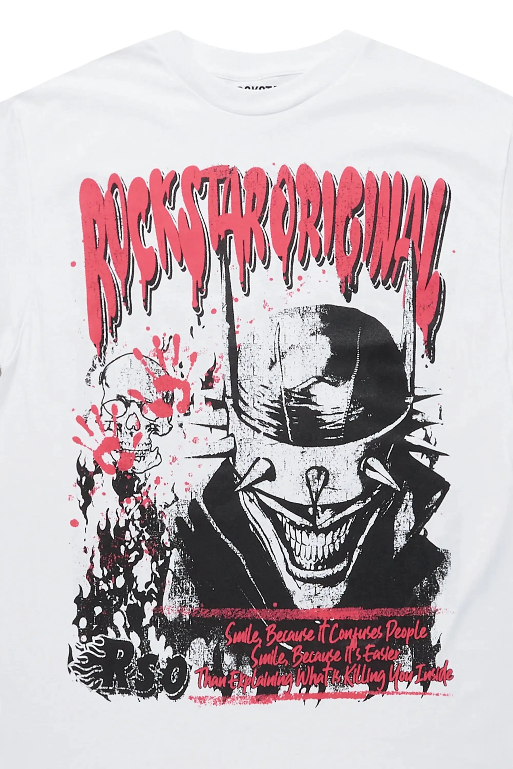 Too Serious White Graphic T-Shirt sold by Rockstar Original product image thumbnail 2