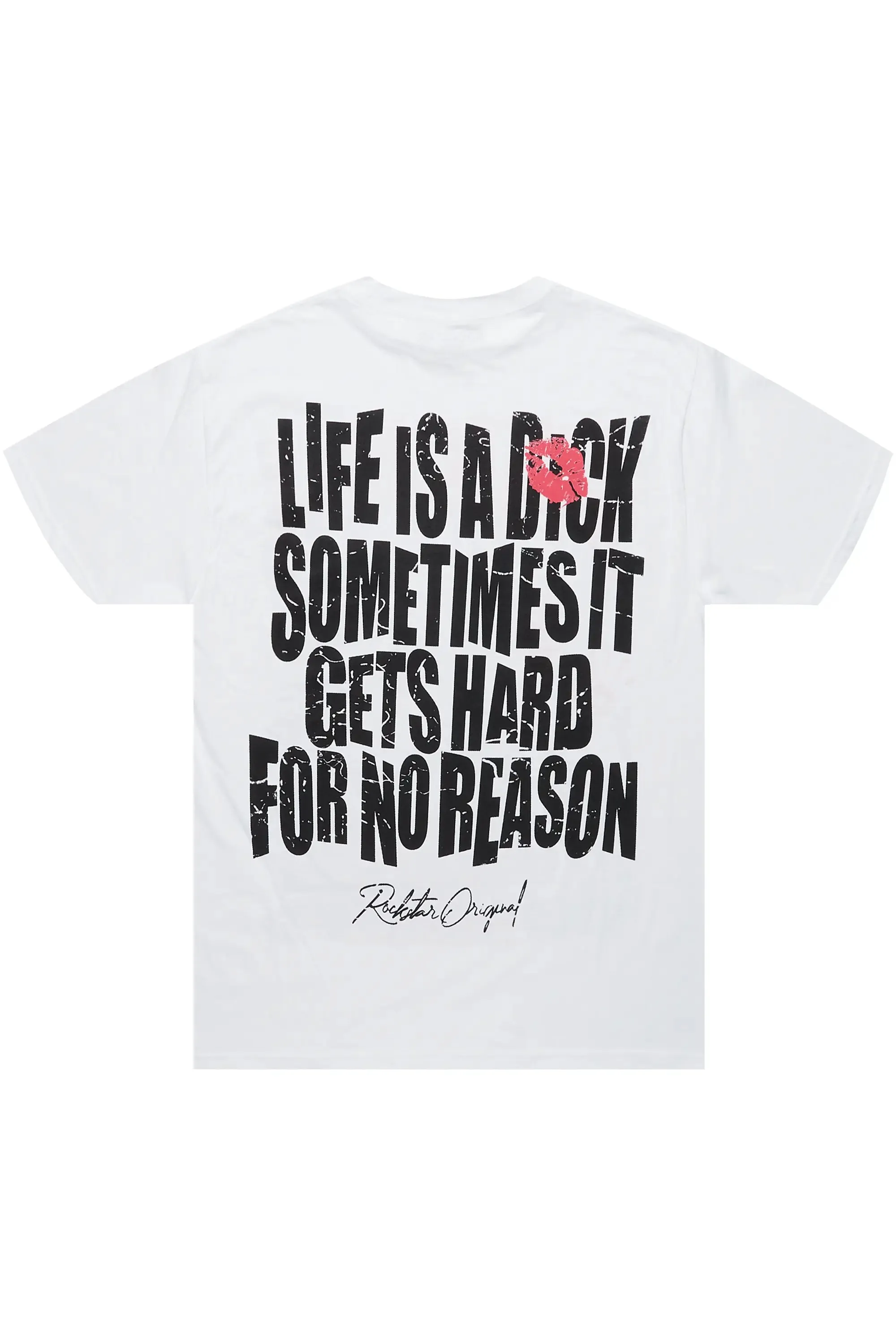 Too Serious White Graphic T-Shirt sold by Rockstar Original product image thumbnail 3