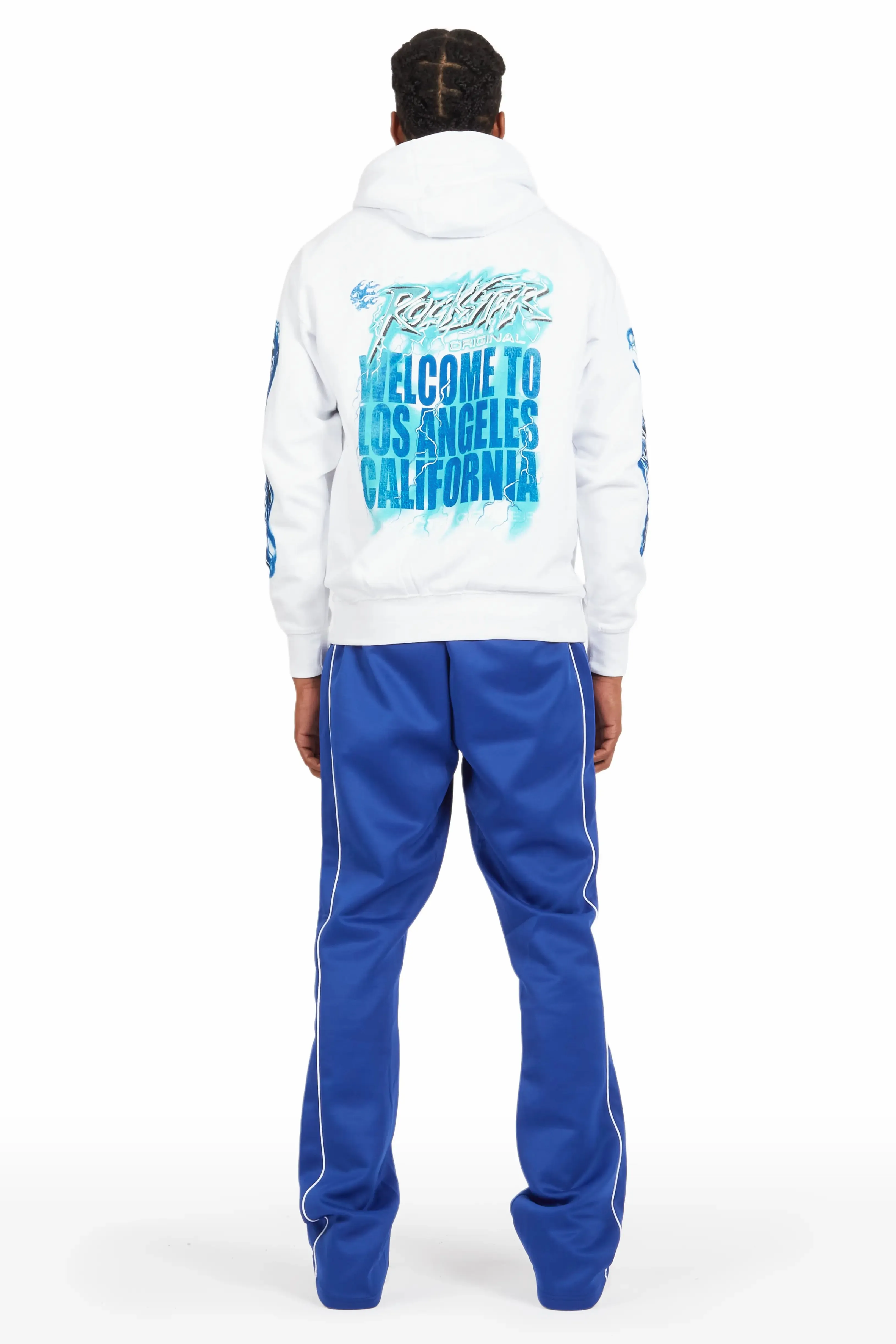 Hai White/Royal Graphic Hoodie Track Set sold by Rockstar Original product image thumbnail 5