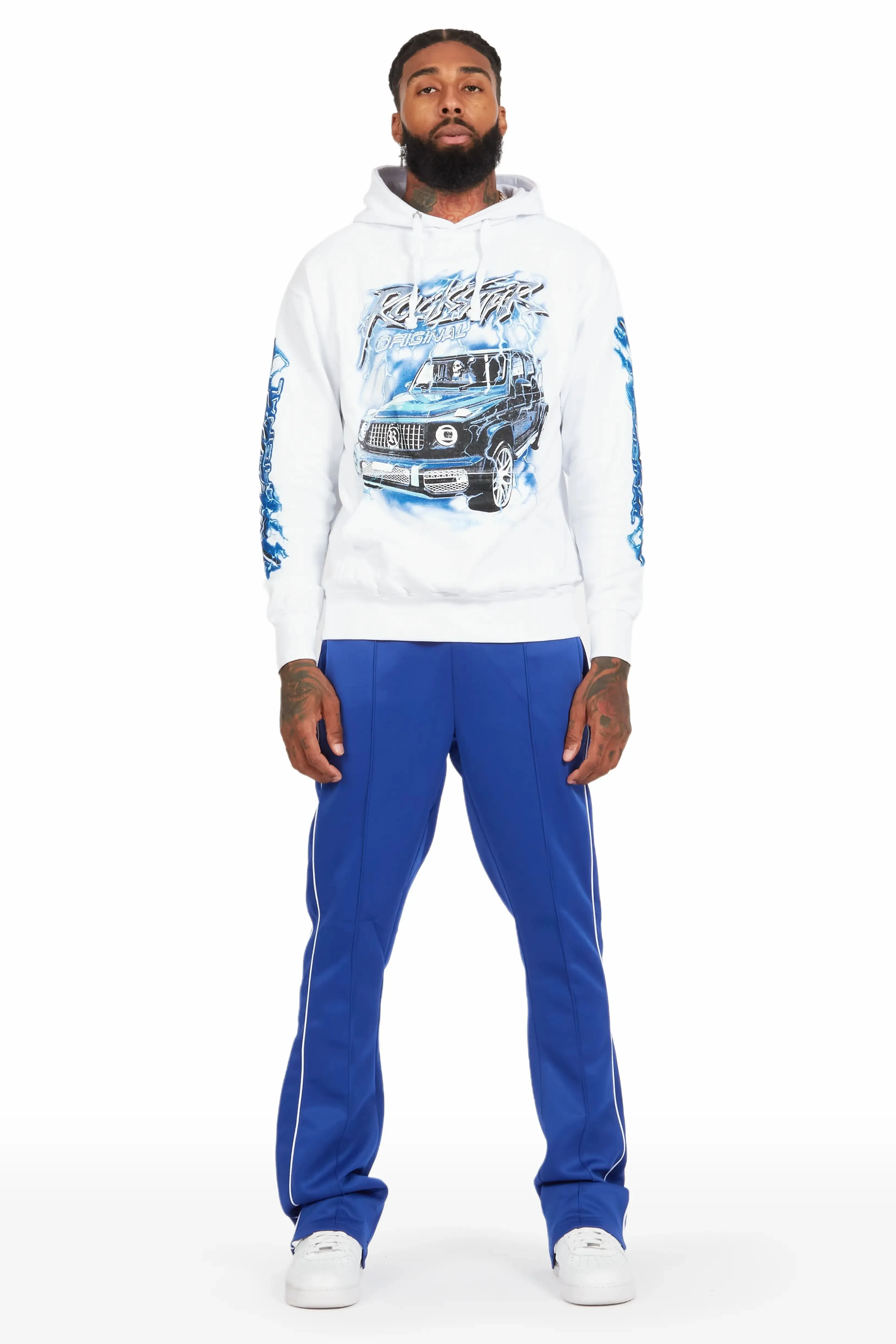 Hai White/Royal Graphic Hoodie Track Set sold by Rockstar Original product image thumbnail 3