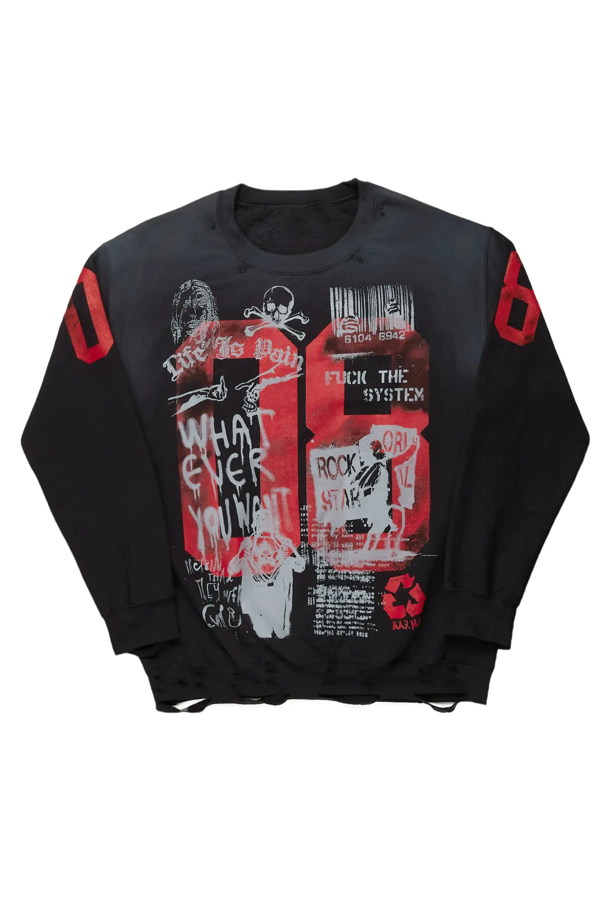 Grill Black Graphic Crewneck sold by Rockstar Original