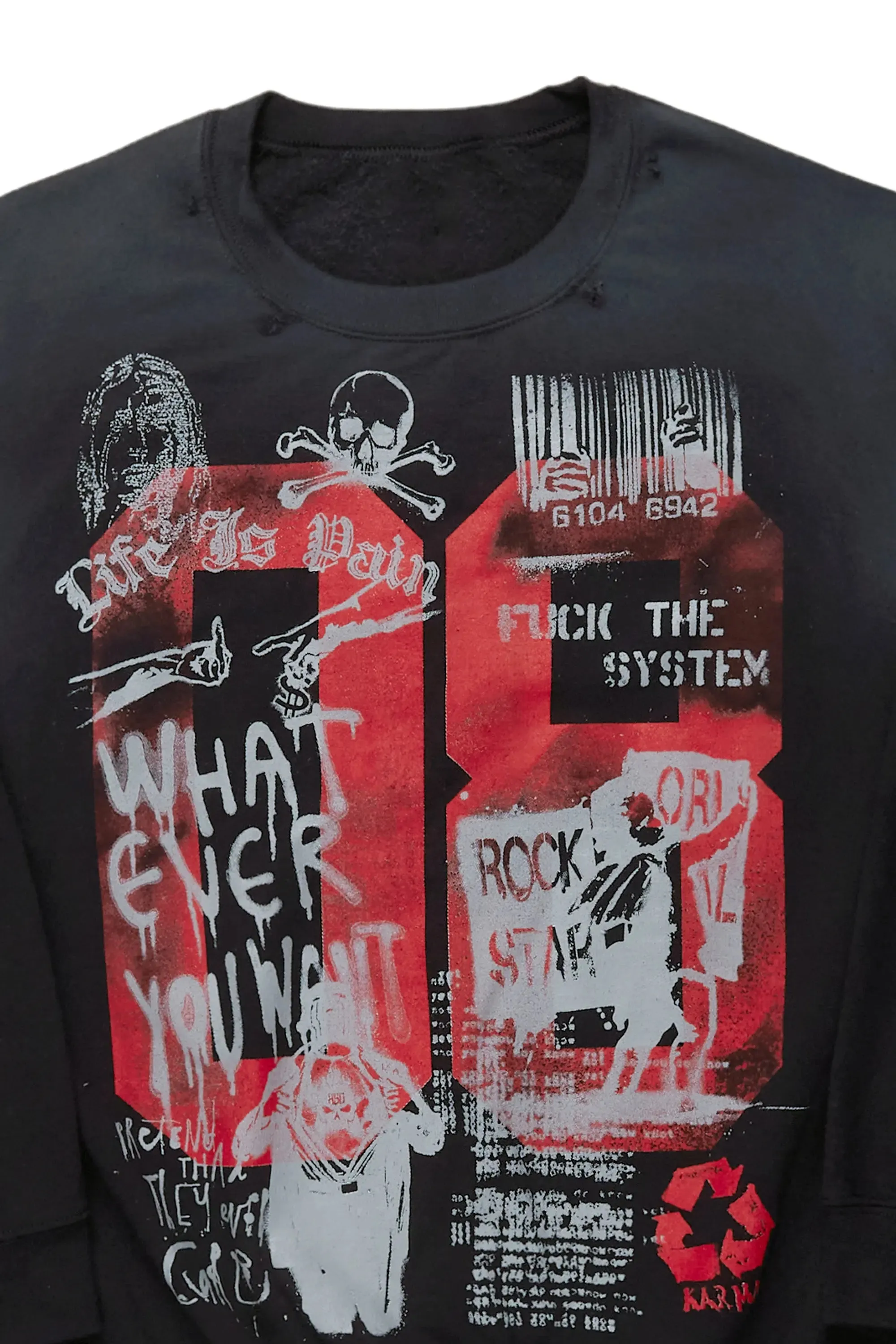 Grill Black Graphic Crewneck sold by Rockstar Original product image thumbnail 5